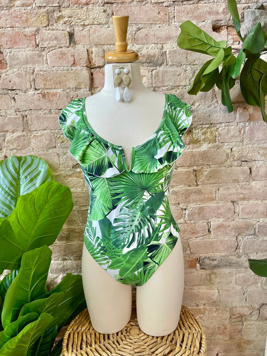 50% Off - Beach Please Leaf One Piece
