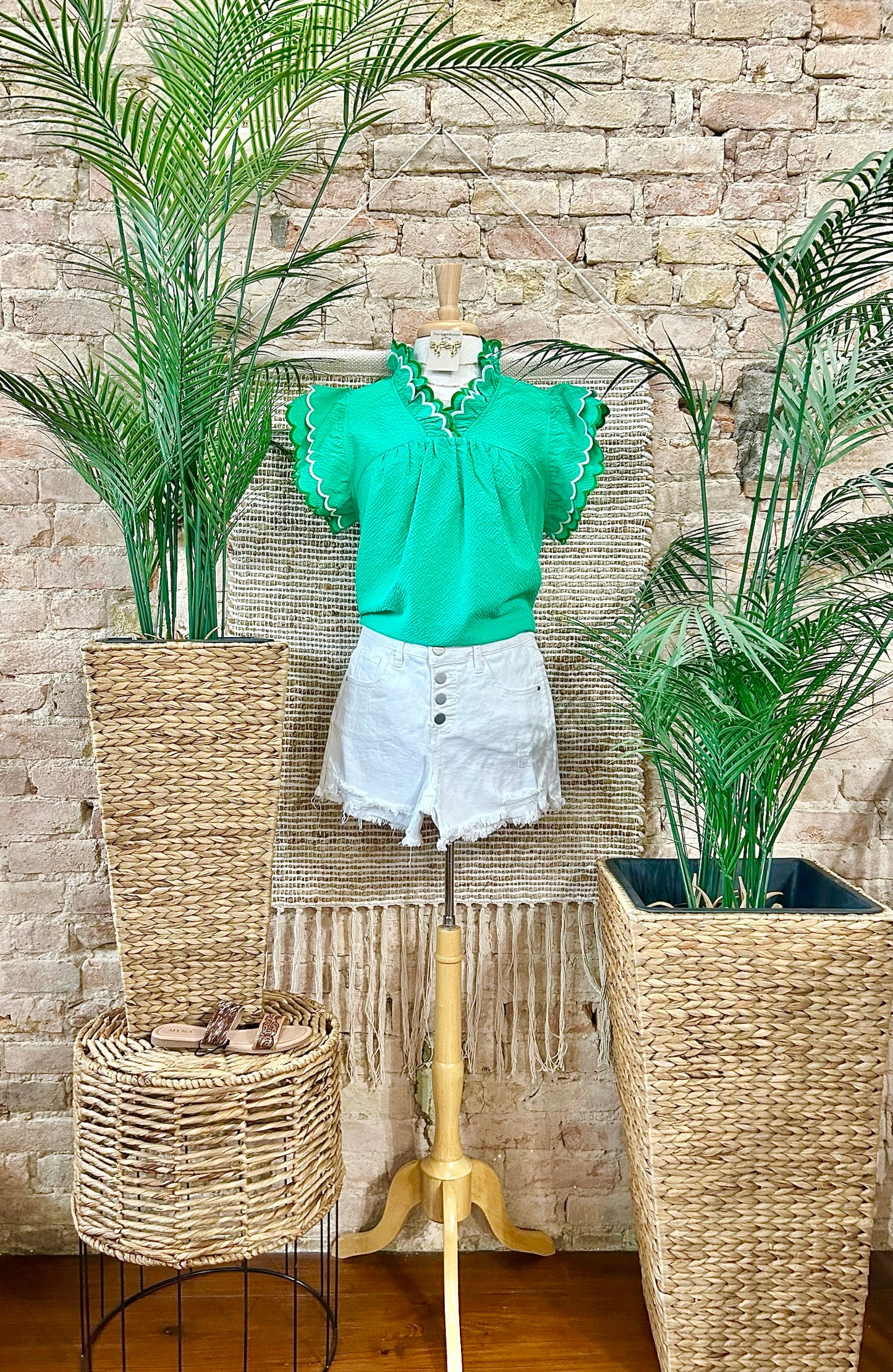 Where The Green Grass Grows Green Blouse