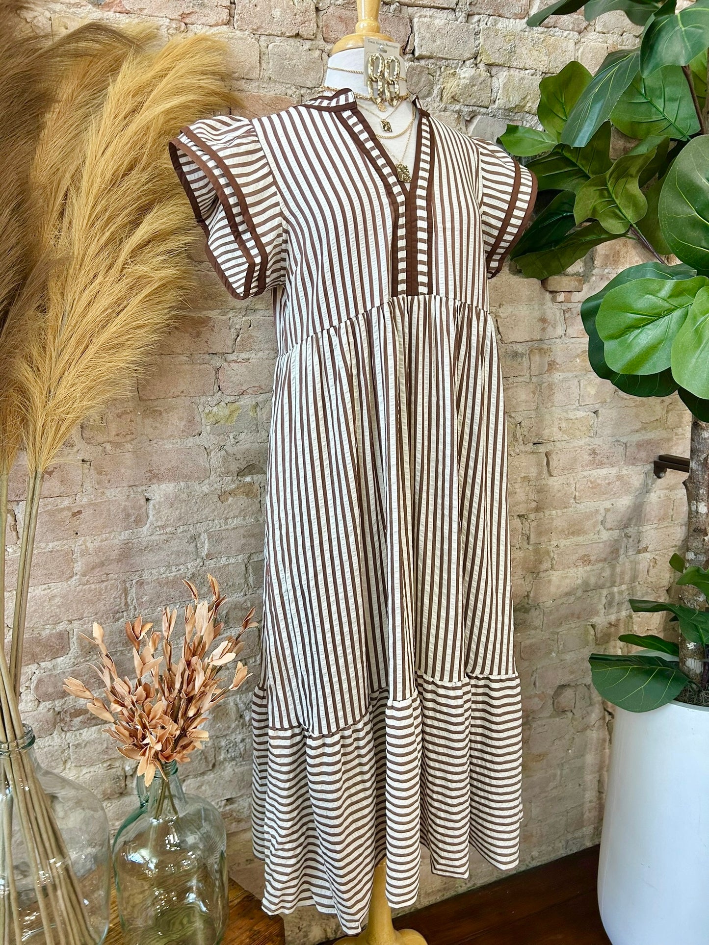 Ready For The Next Move Brown Mid Maxi