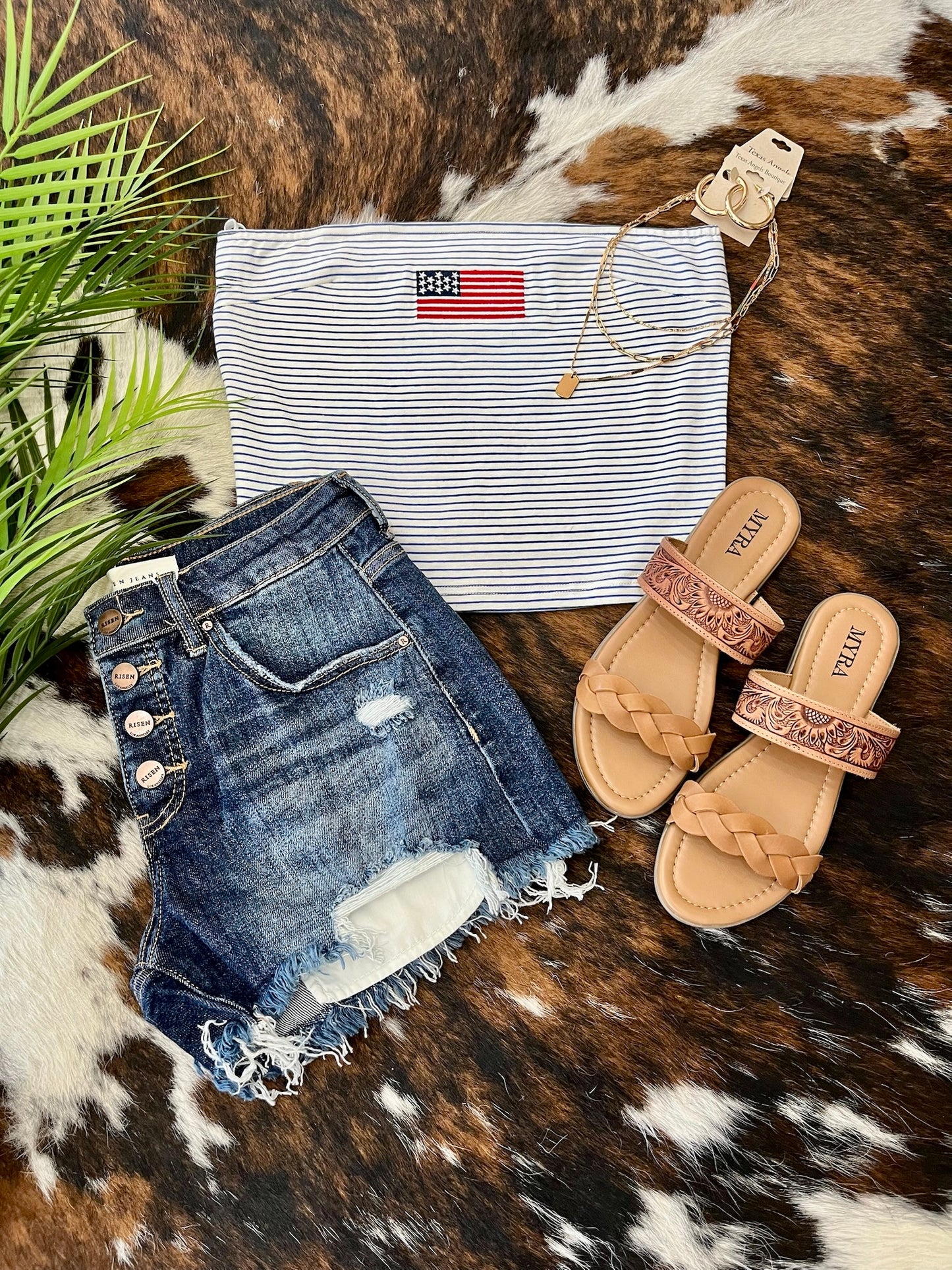 40% Off - USA Striped Tube Top