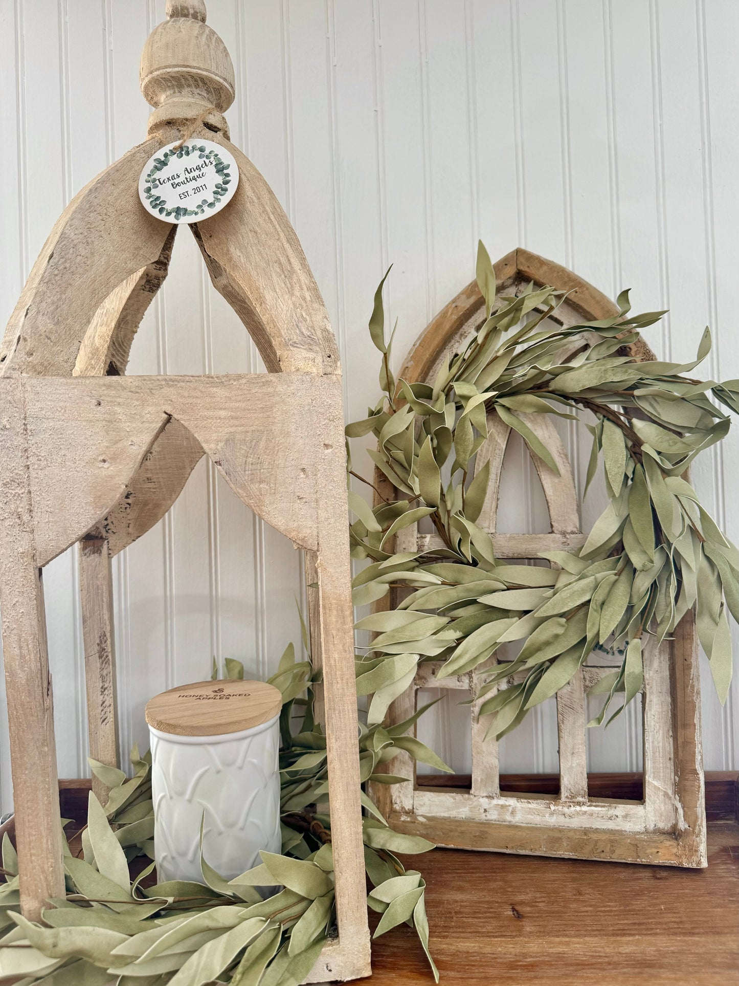 Flocked Herb Wreath