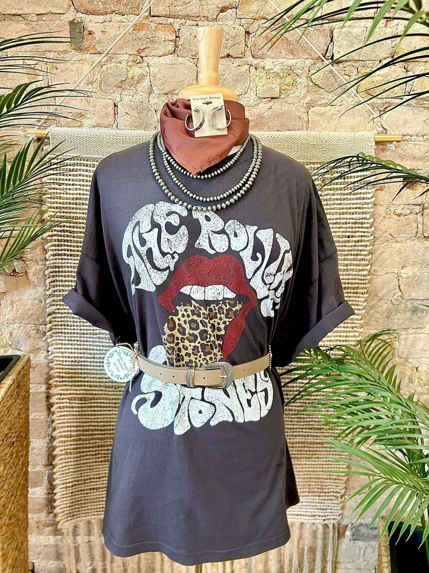 Rust Satin Wild Rag