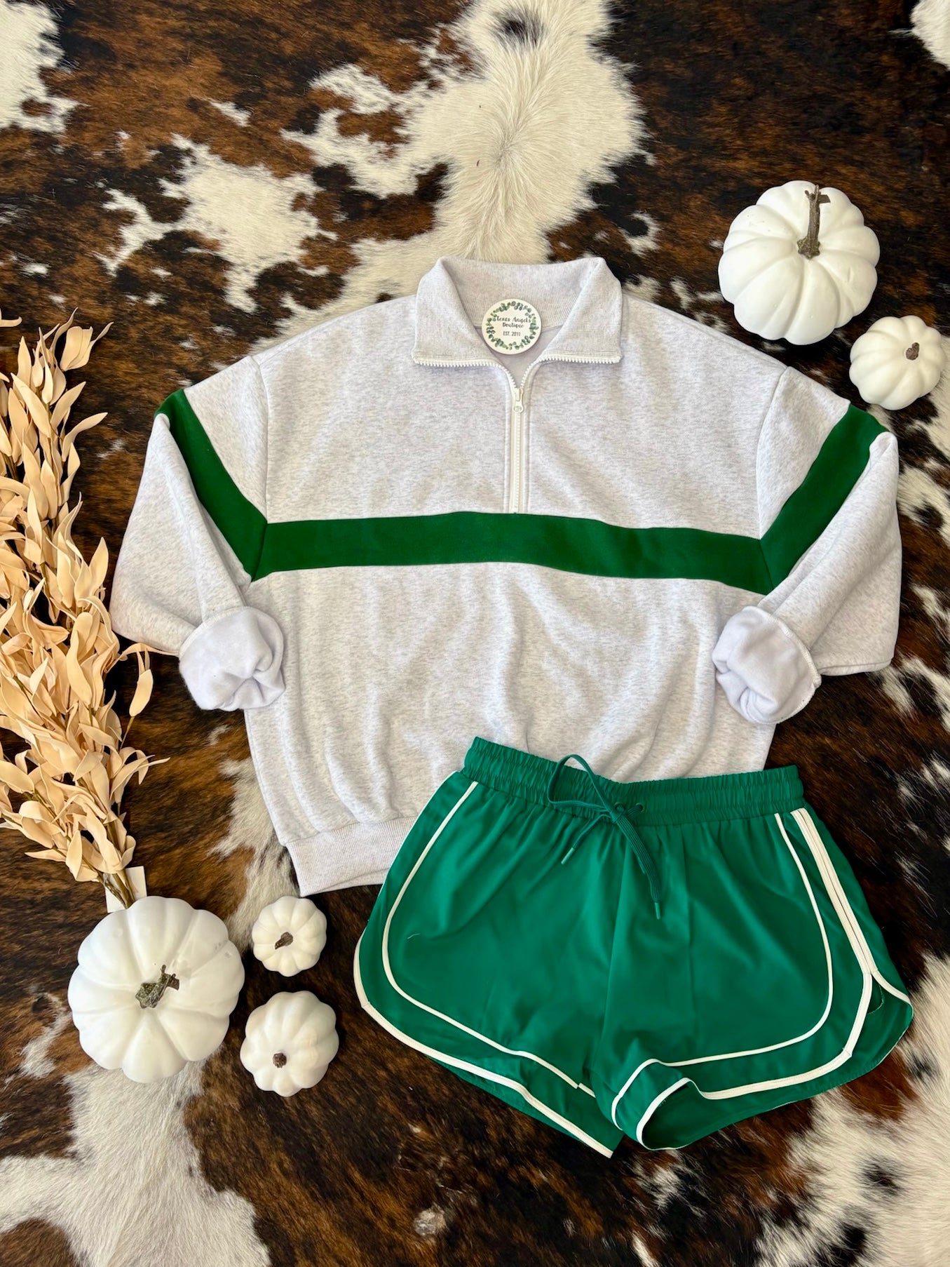 Gym Girlie Green Athletic Shorts