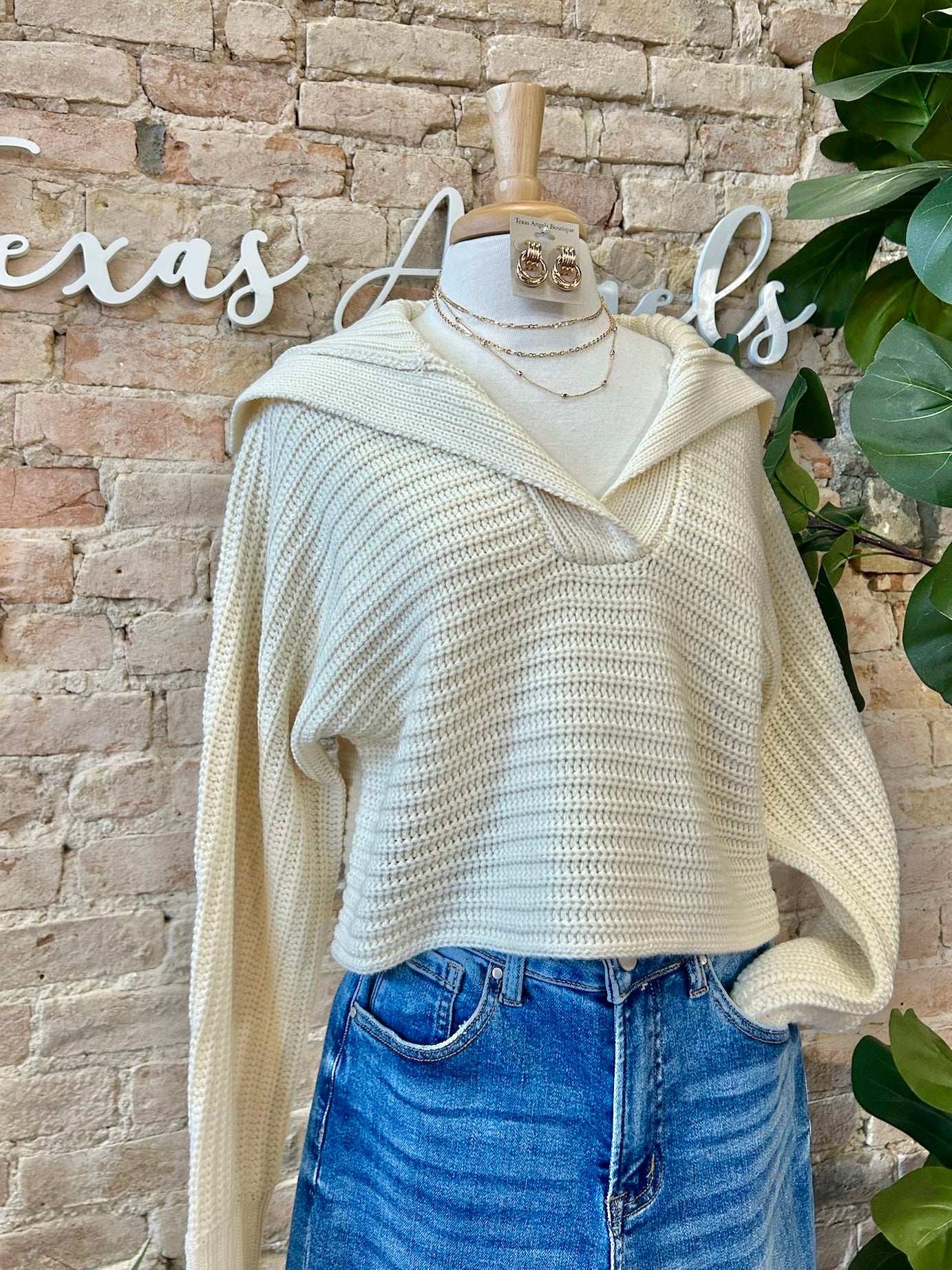 On The Coast Cream Sweater