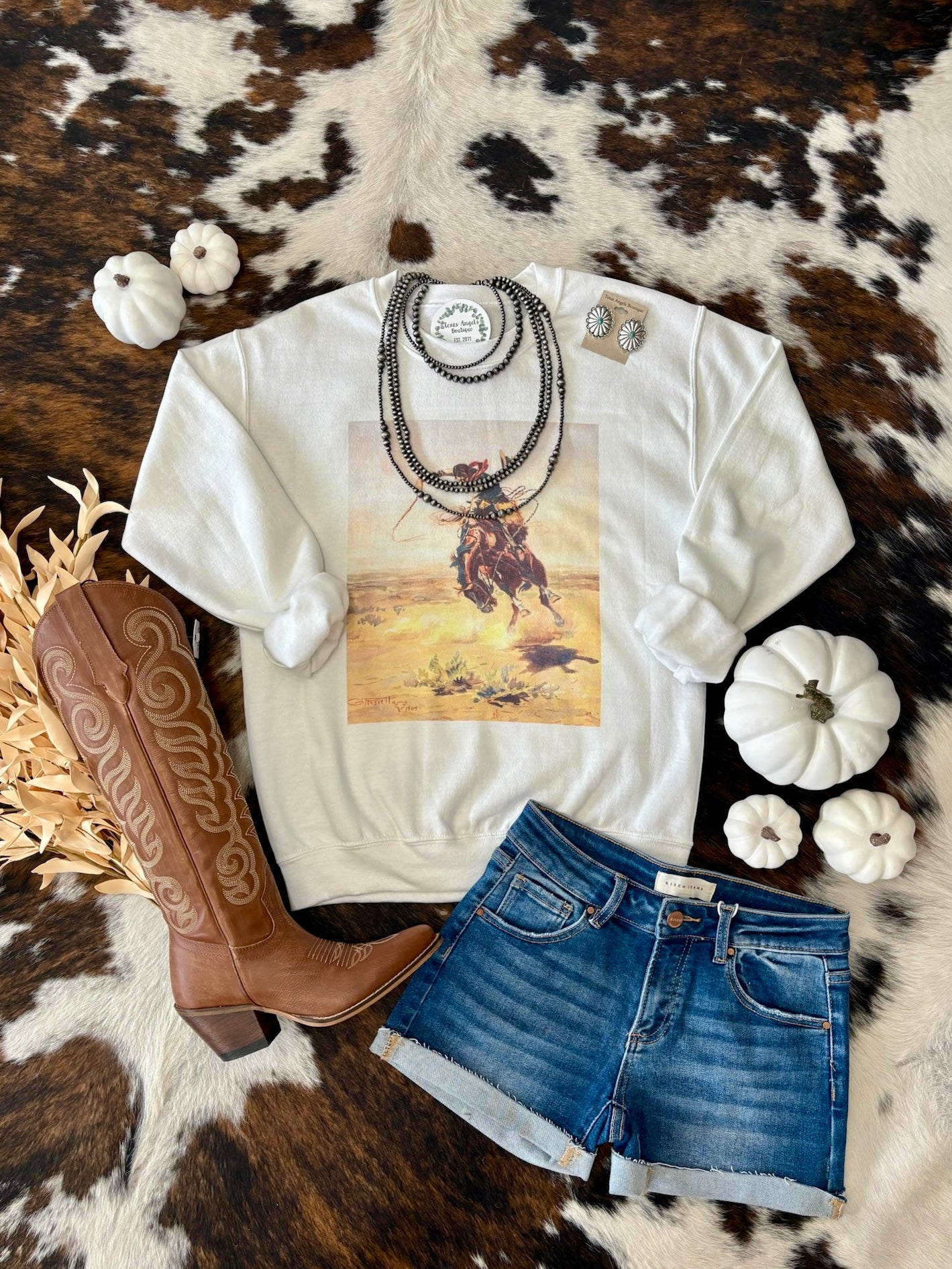 Buckin' Bronco Cowboy Sweatshirt
