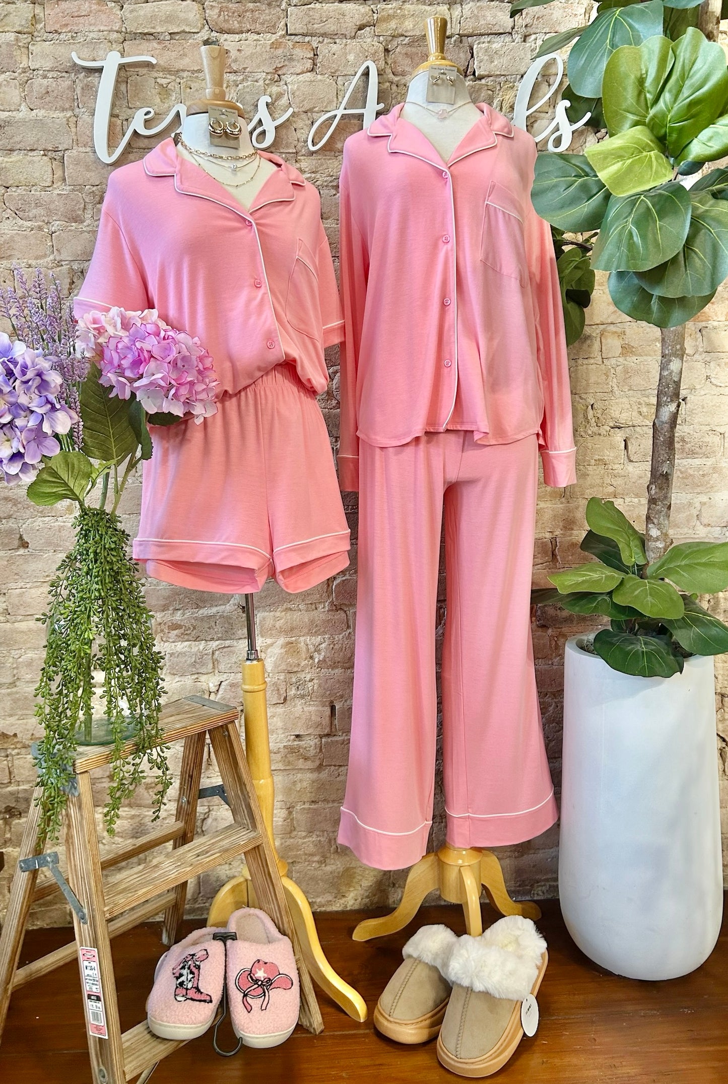 Love Me Like You Do Pink PJ Set