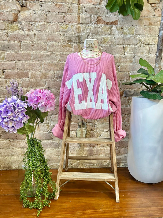 Pink Texas Pullover