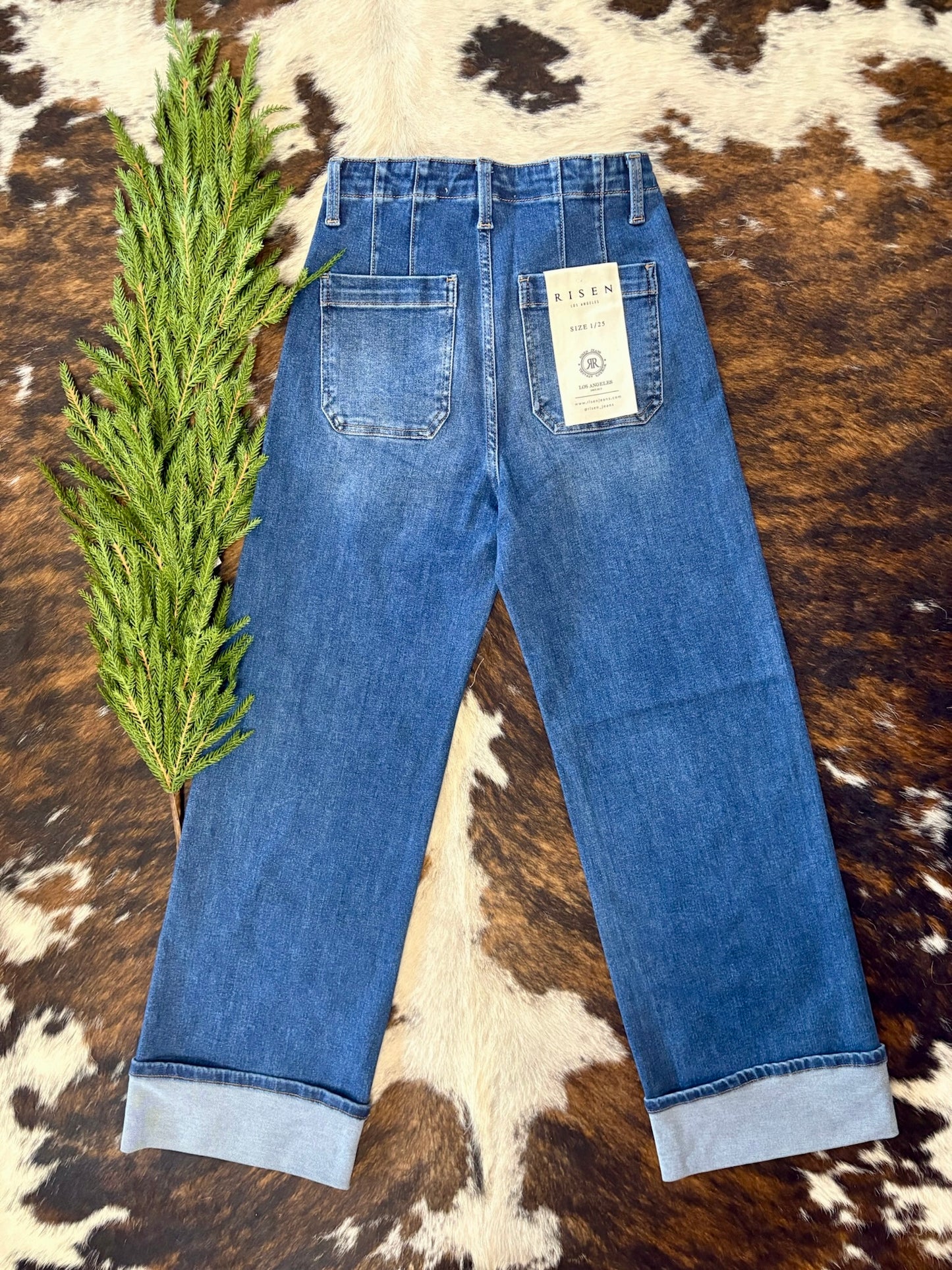 RESTOCK We Can Hope Wide Leg Risen Jeans