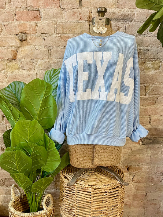Sky Blue Texas Pullover