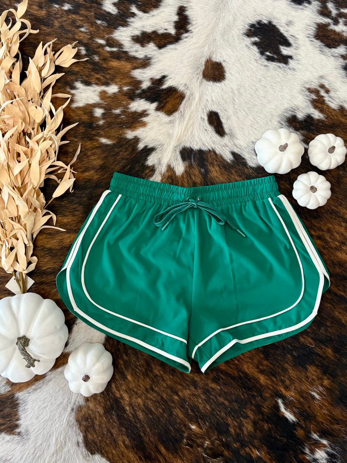 Gym Girlie Green Athletic Shorts