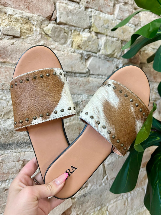 MYRA Cowhide Leather Sandals