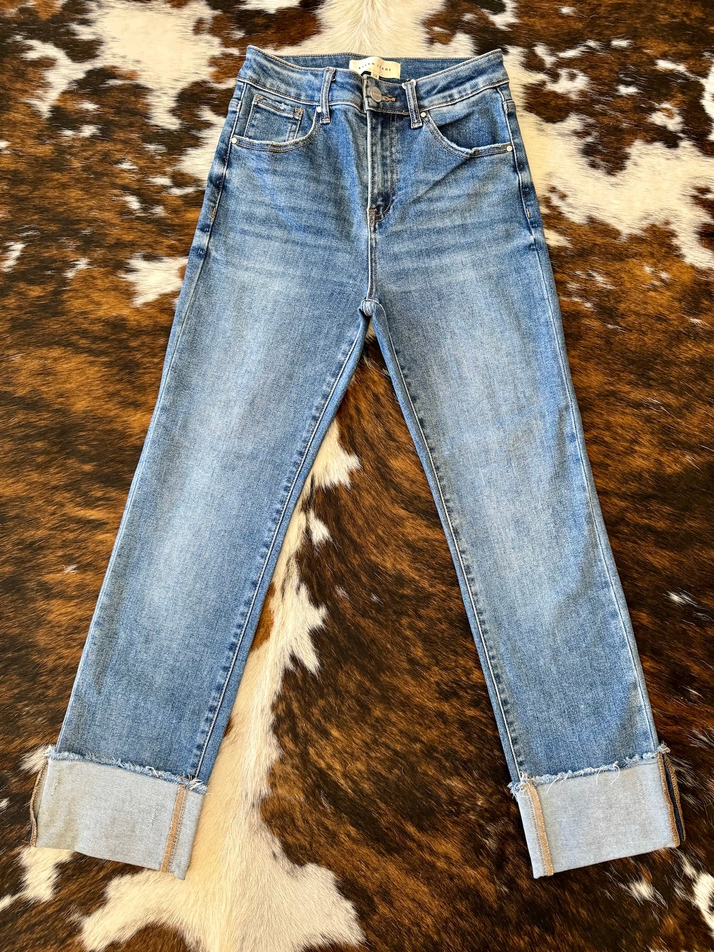 Straight To The Point Denim Risen Jeans