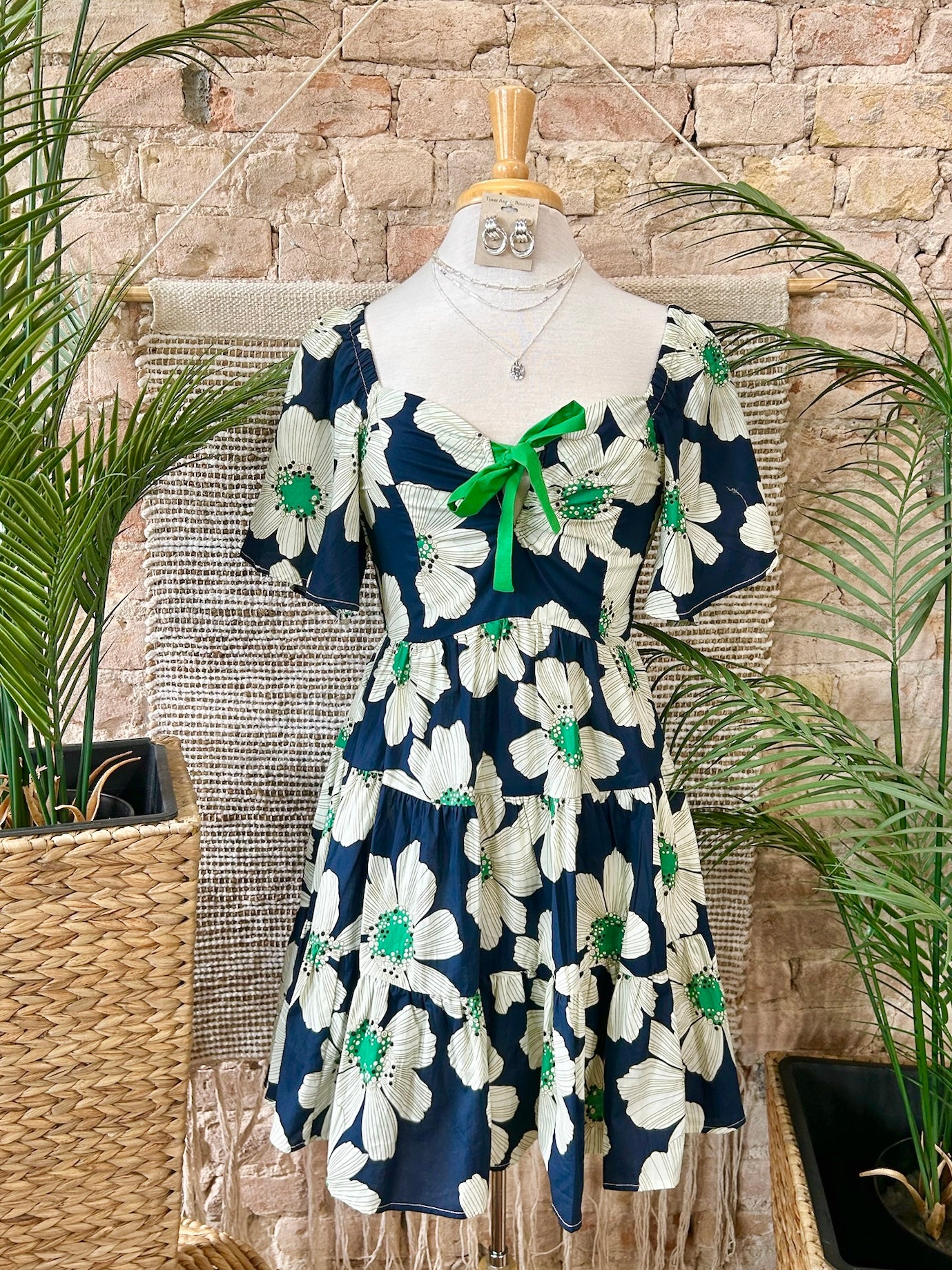 50% Off - Sweet Daisy Navy Floral Dress