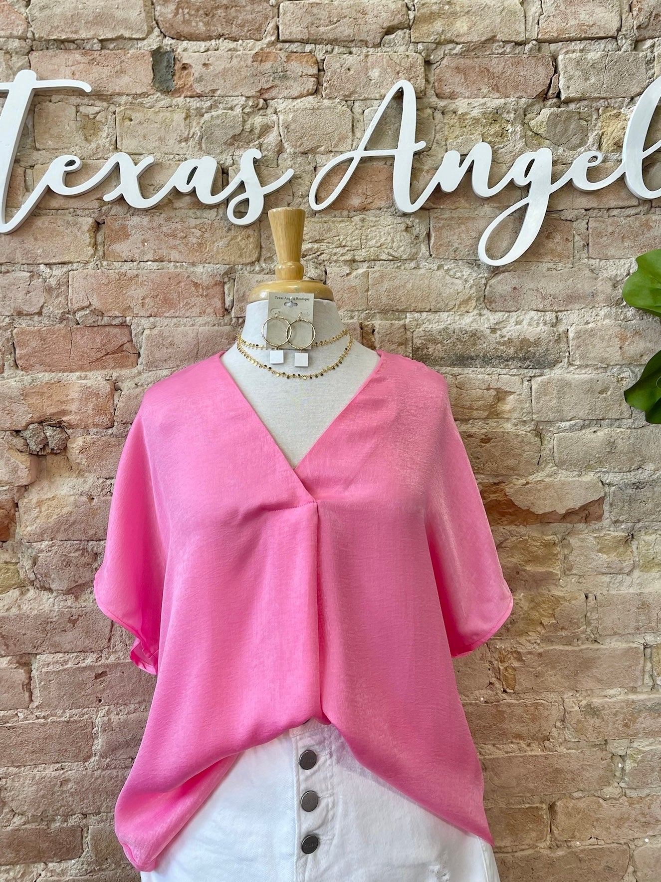 Becoming The Best Pink Satin Blouse