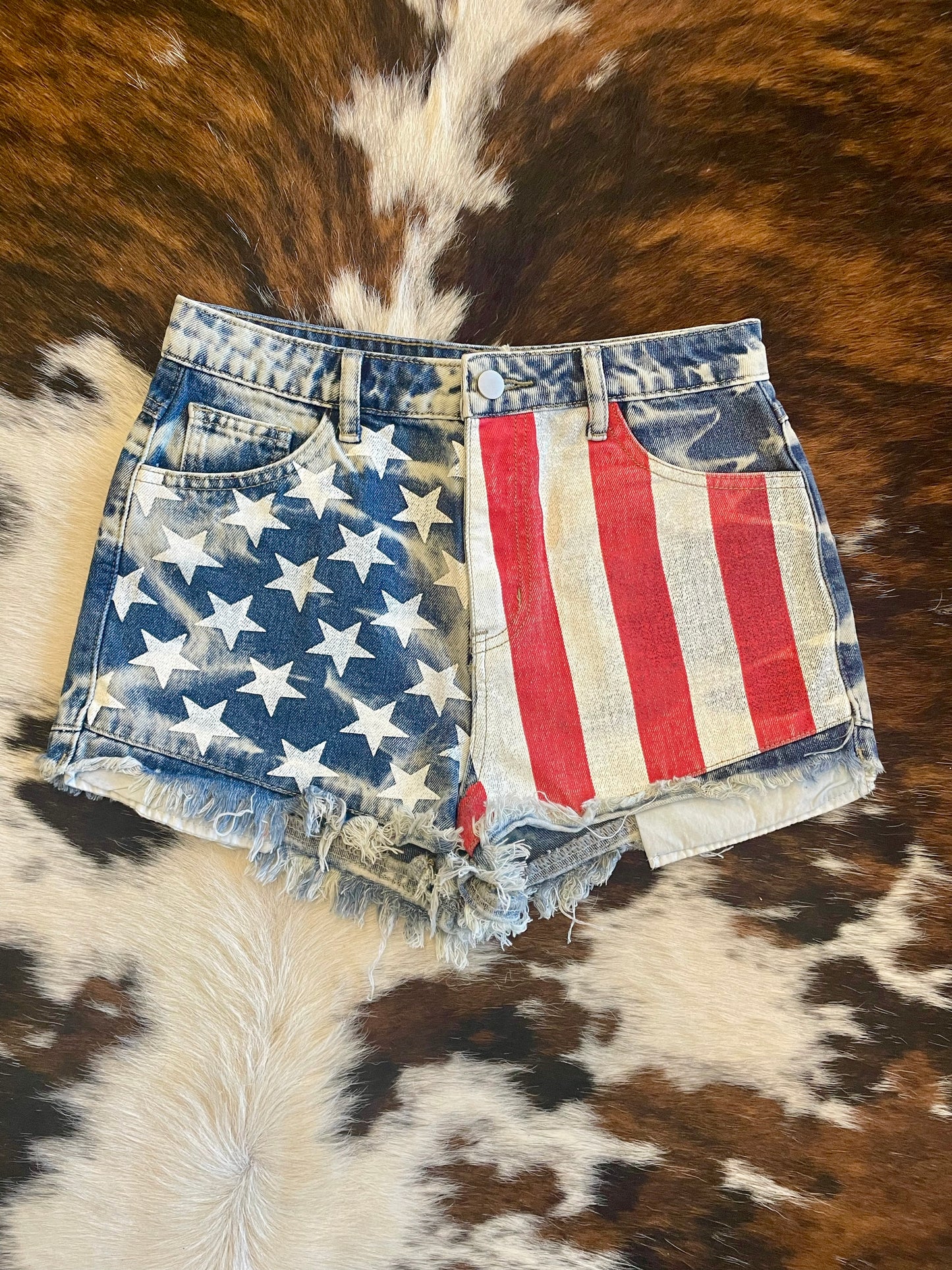 50% Off - Proud To Be American Flag Shorts