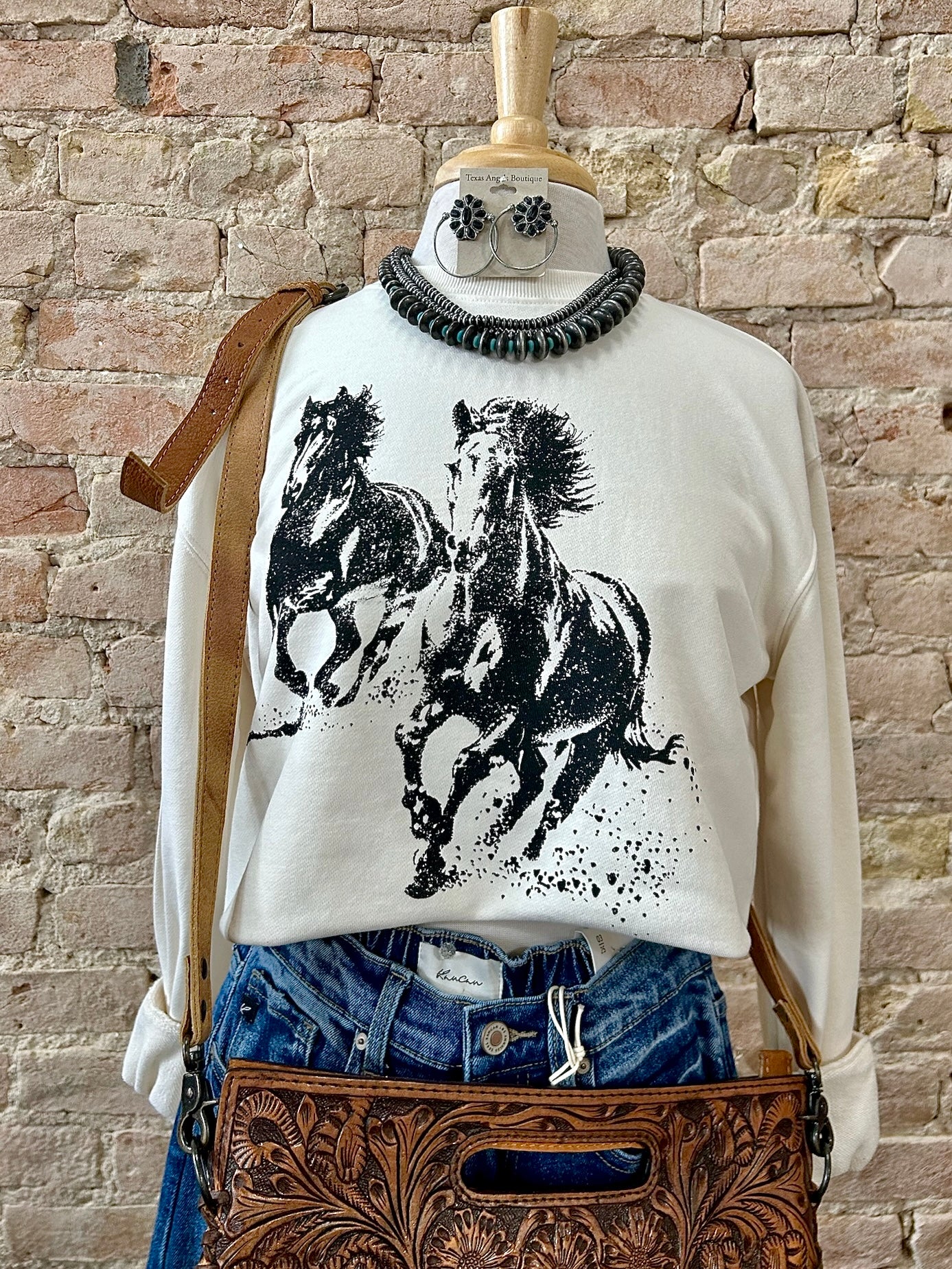 Running Wild & Free Horse Sweatshirt