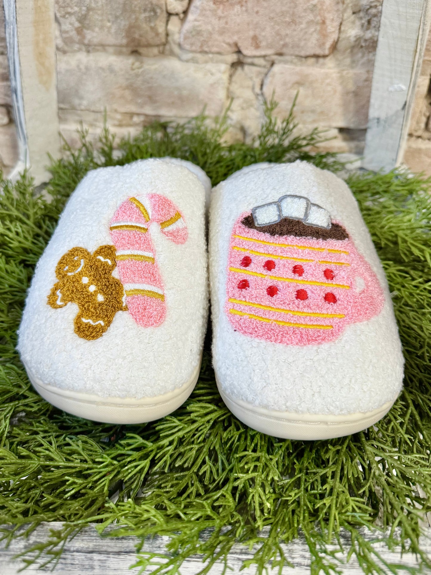 Hot Coco Please Christmas Slippers