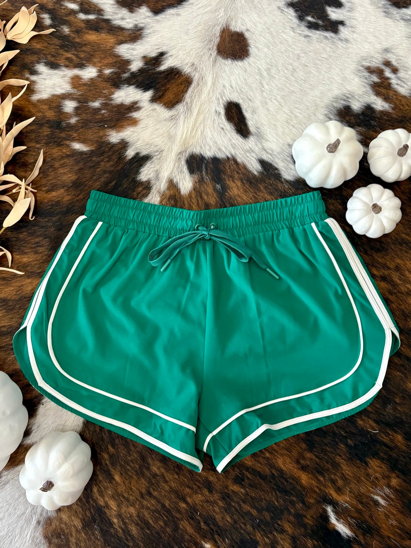 Gym Girlie Green Athletic Shorts