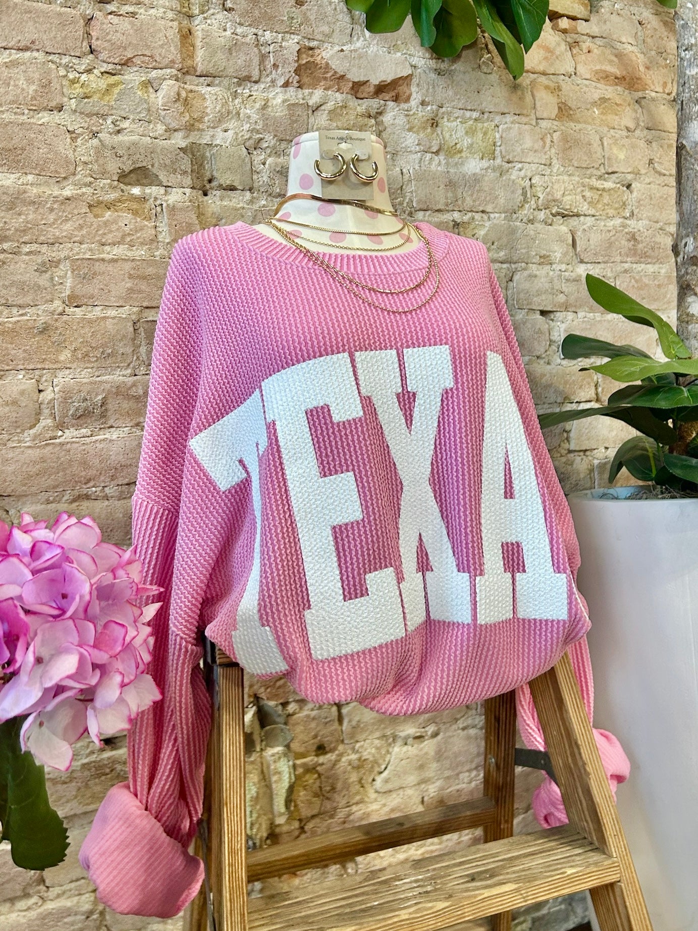 Pink Texas Pullover