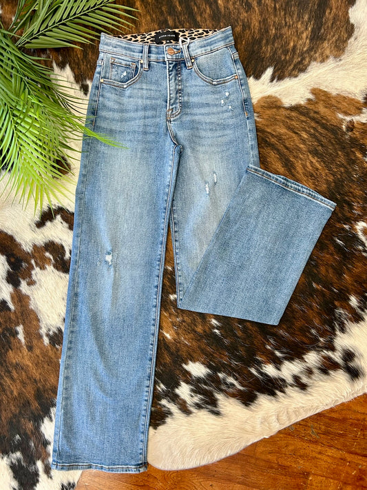 When The Time Is Right Wide Leg Risen Jeans
