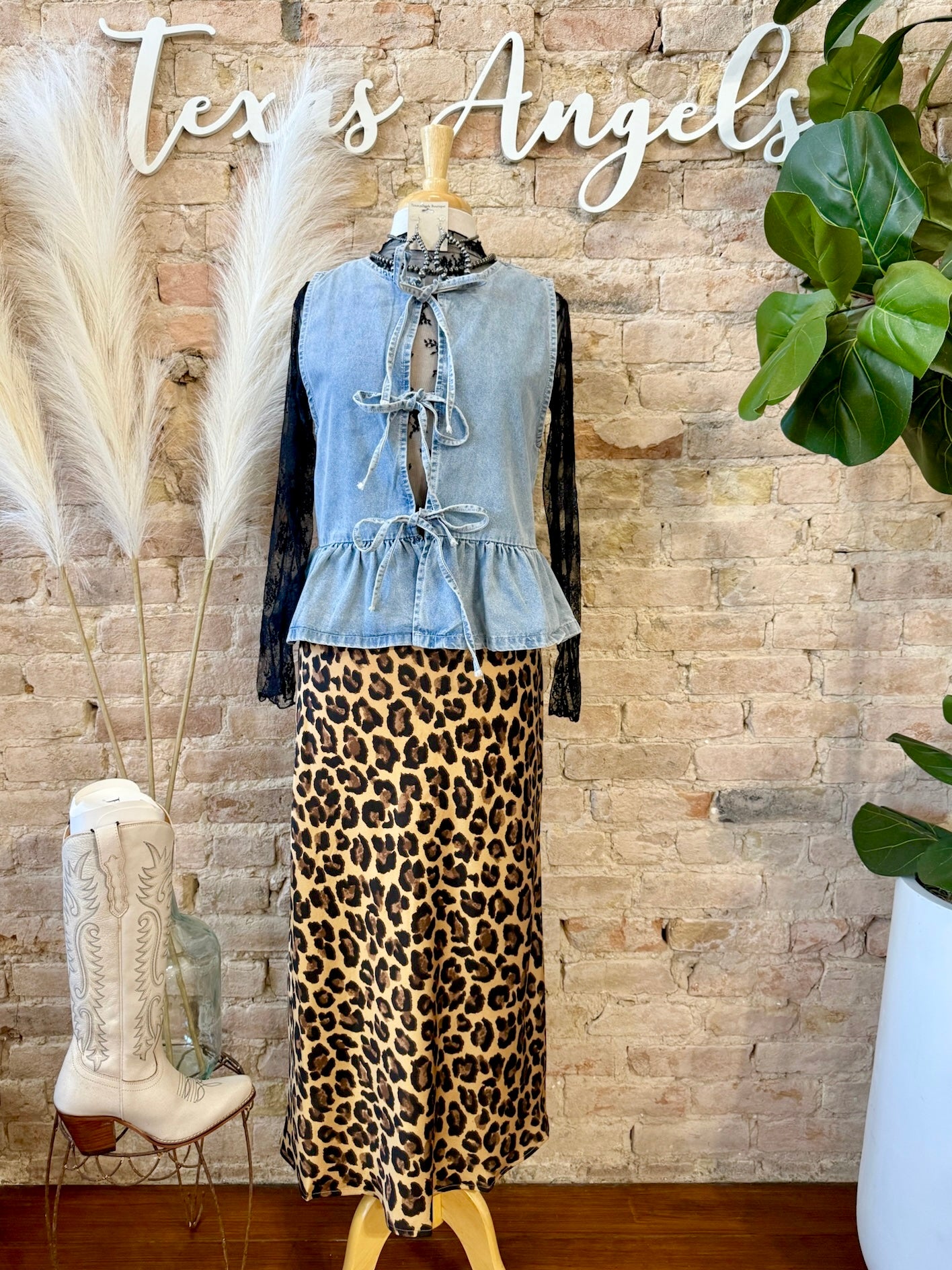 Like No Other Dark Leopard Print Mid Maxi