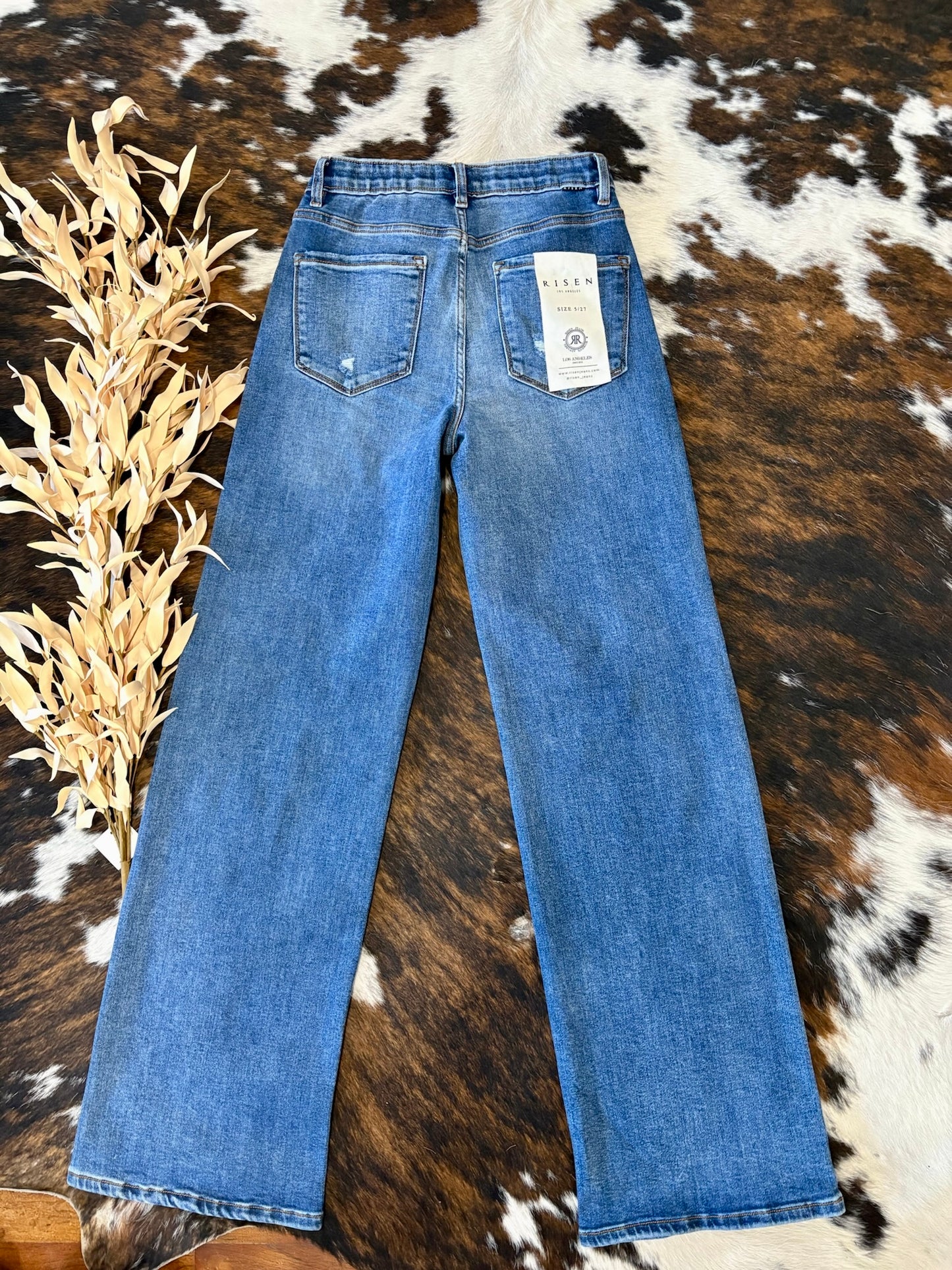 When The Time Is Right Wide Leg Risen Jeans