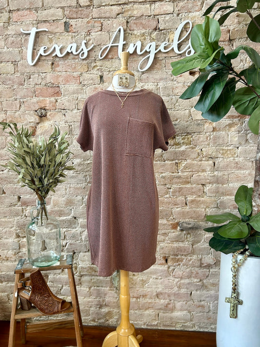 40% Off - Date Night Mocha Dress