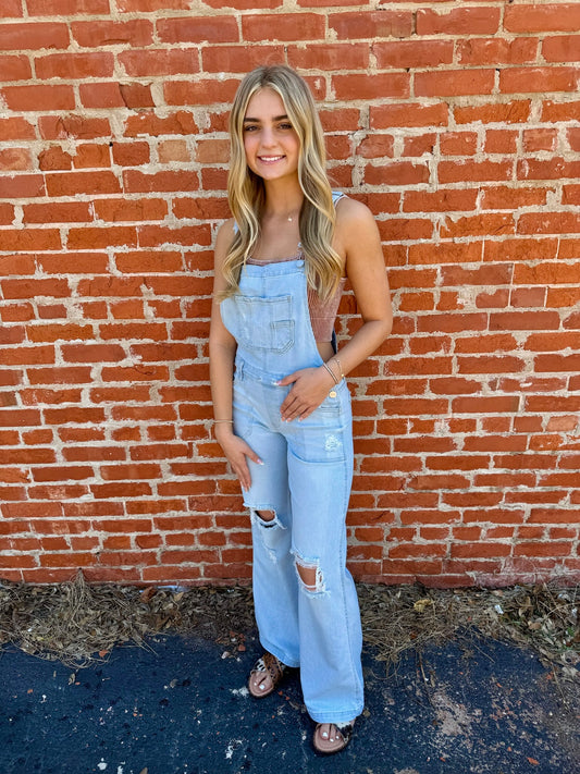 Autumn Days Ahead Denim Risen Jeans Overalls