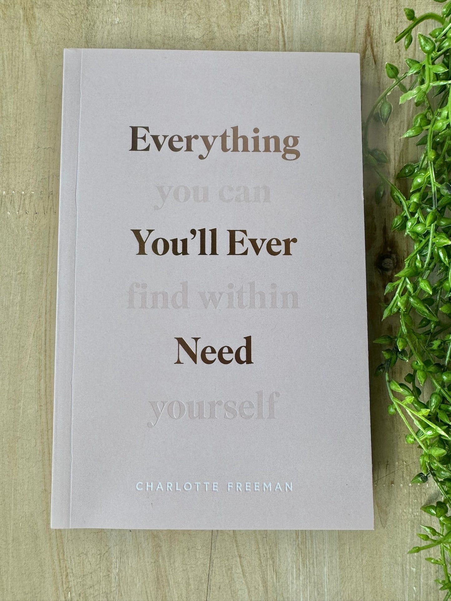 Everything You'll Ever Need, You Can Find Within Yourself