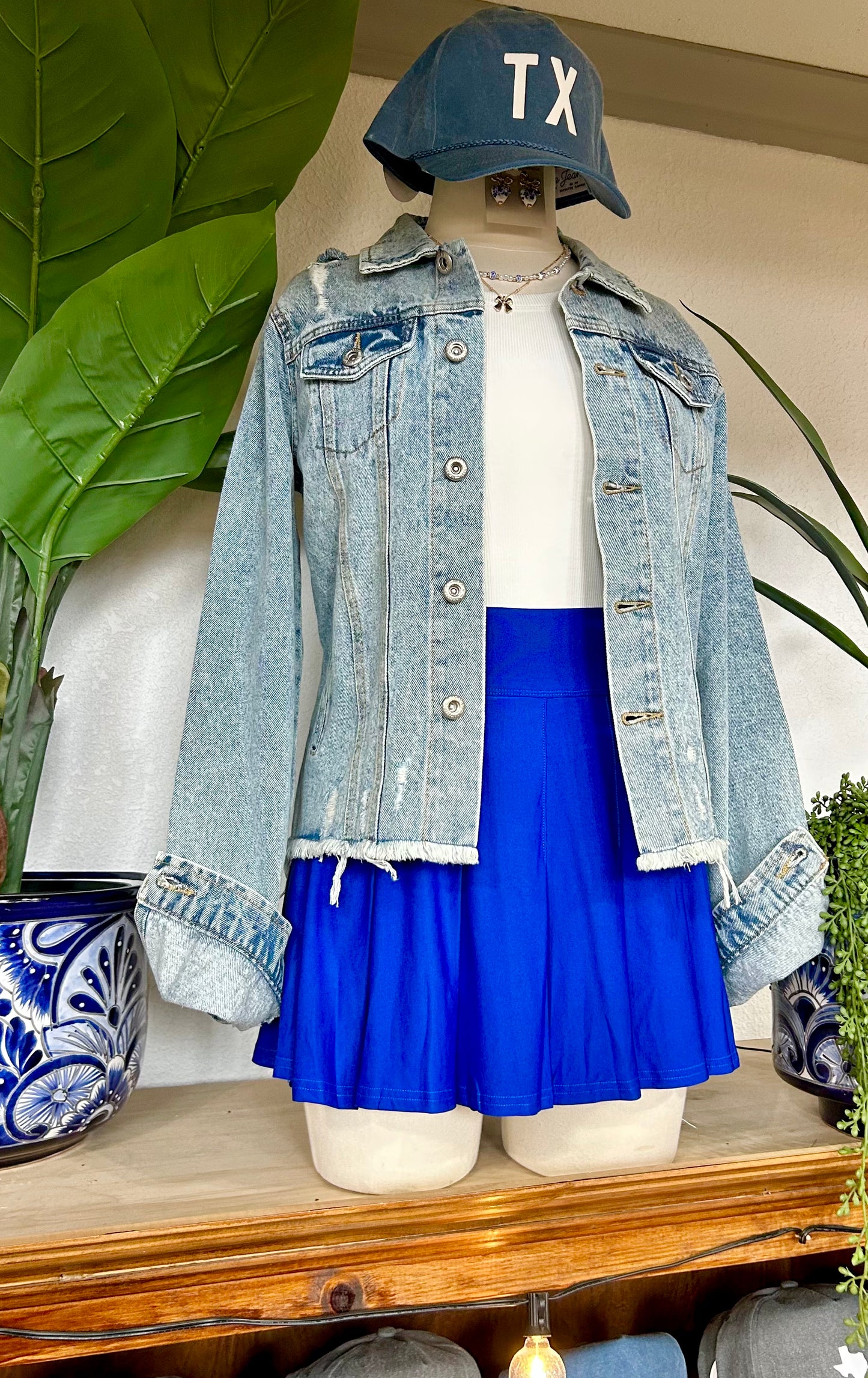 Let's Go Rams Royal Blue Skort