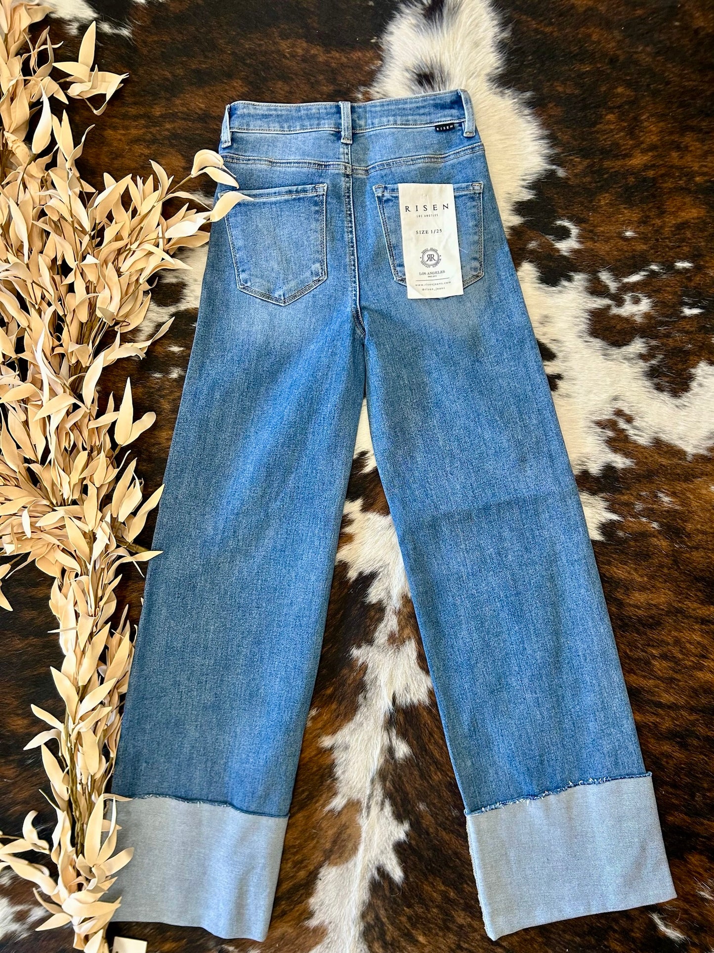 Why Don't Ya Wide Leg Risen Jeans
