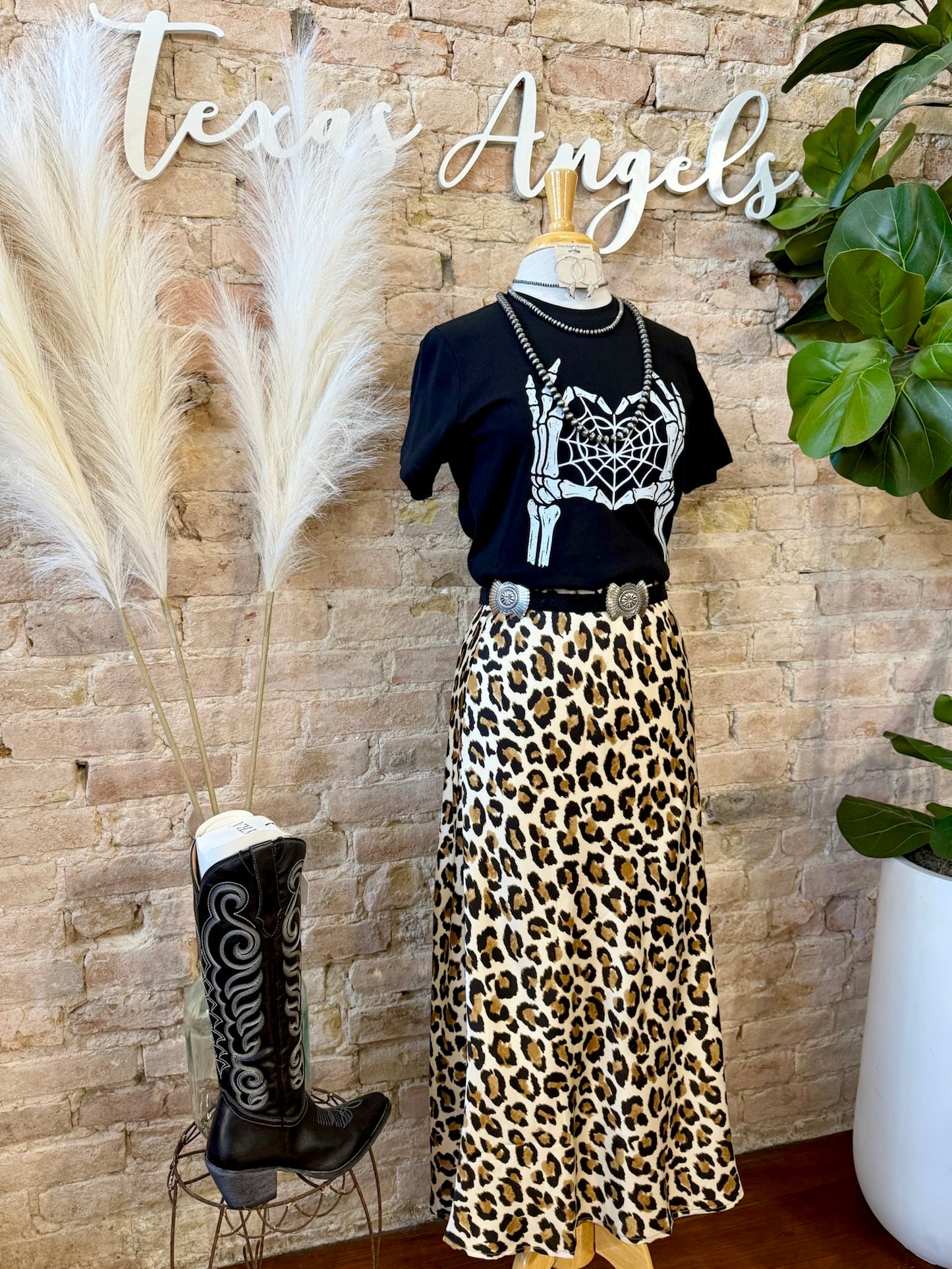 Like No Other Light Leopard Print Mid Maxi