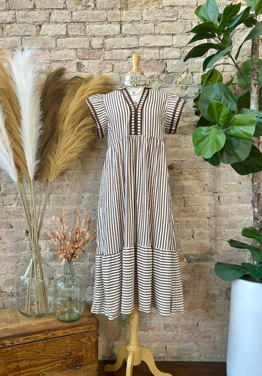 Ready For The Next Move Brown Mid Maxi