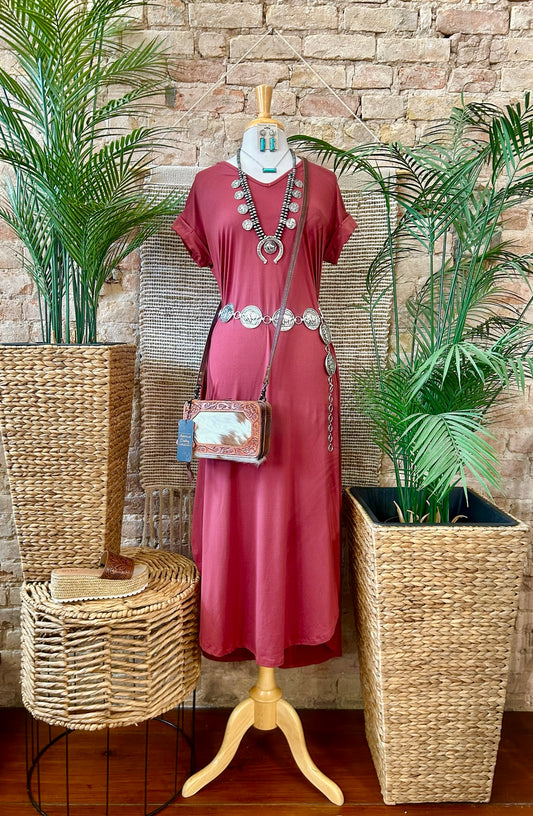 40% Off - Must Be Doing Something Right Rust Maxi