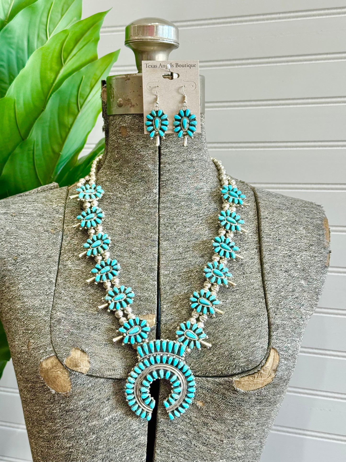 Sterling Silver Squash Blossom Set