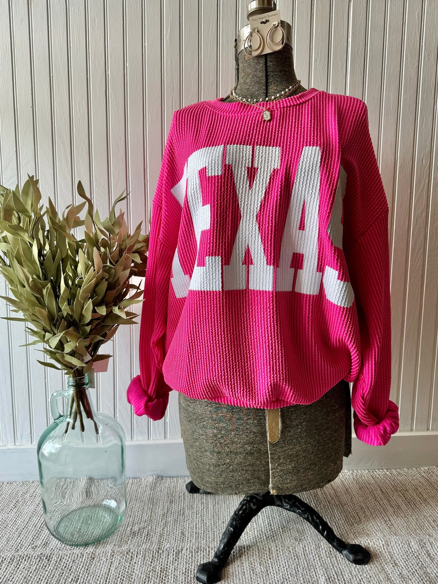 Fuchsia Texas Pullover