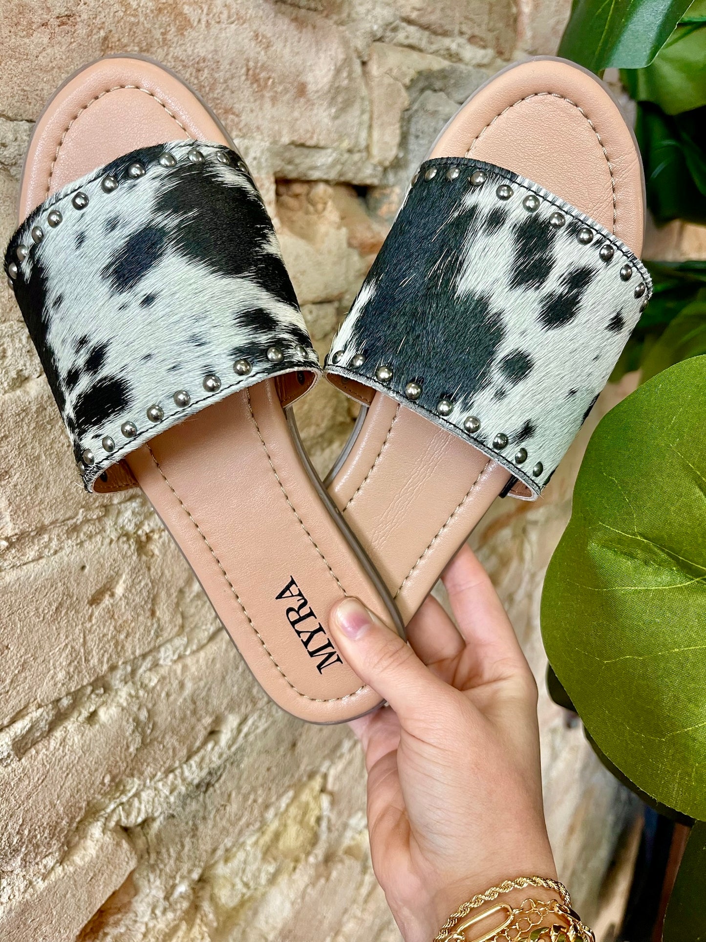 MYRA Cowhide Leather Sandals