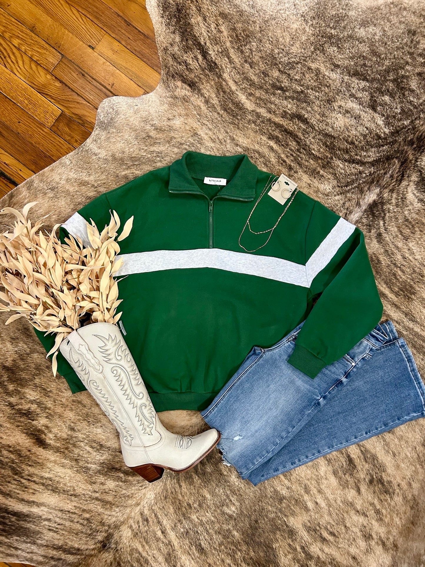 Pure Greatness Green Pullover
