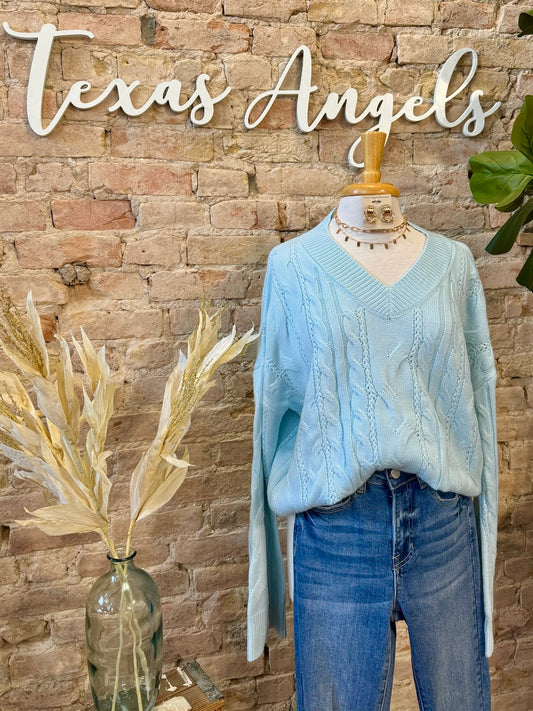 Baby Blues Knit Sweater