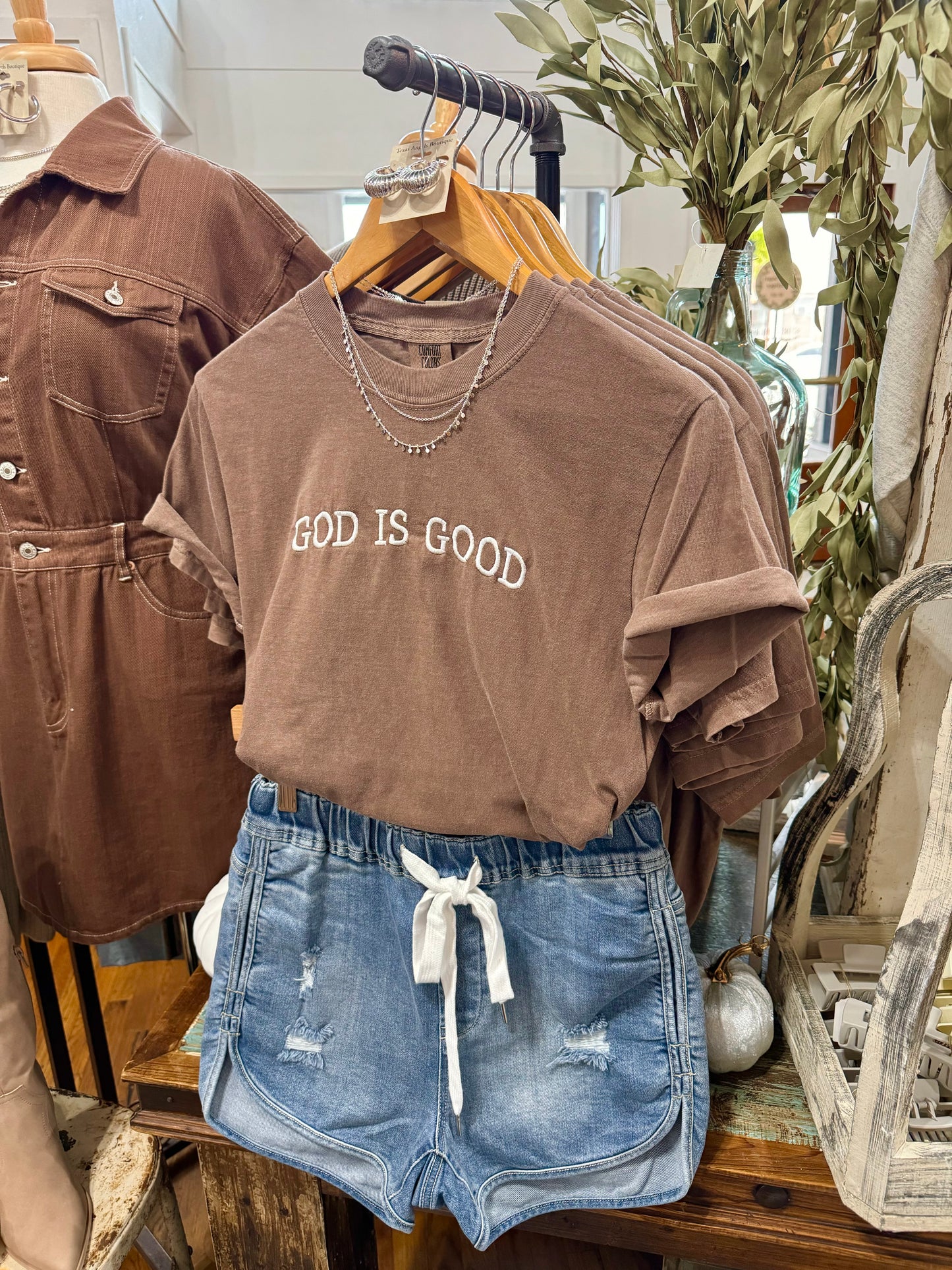 Brown God Is Good Graphic Tee