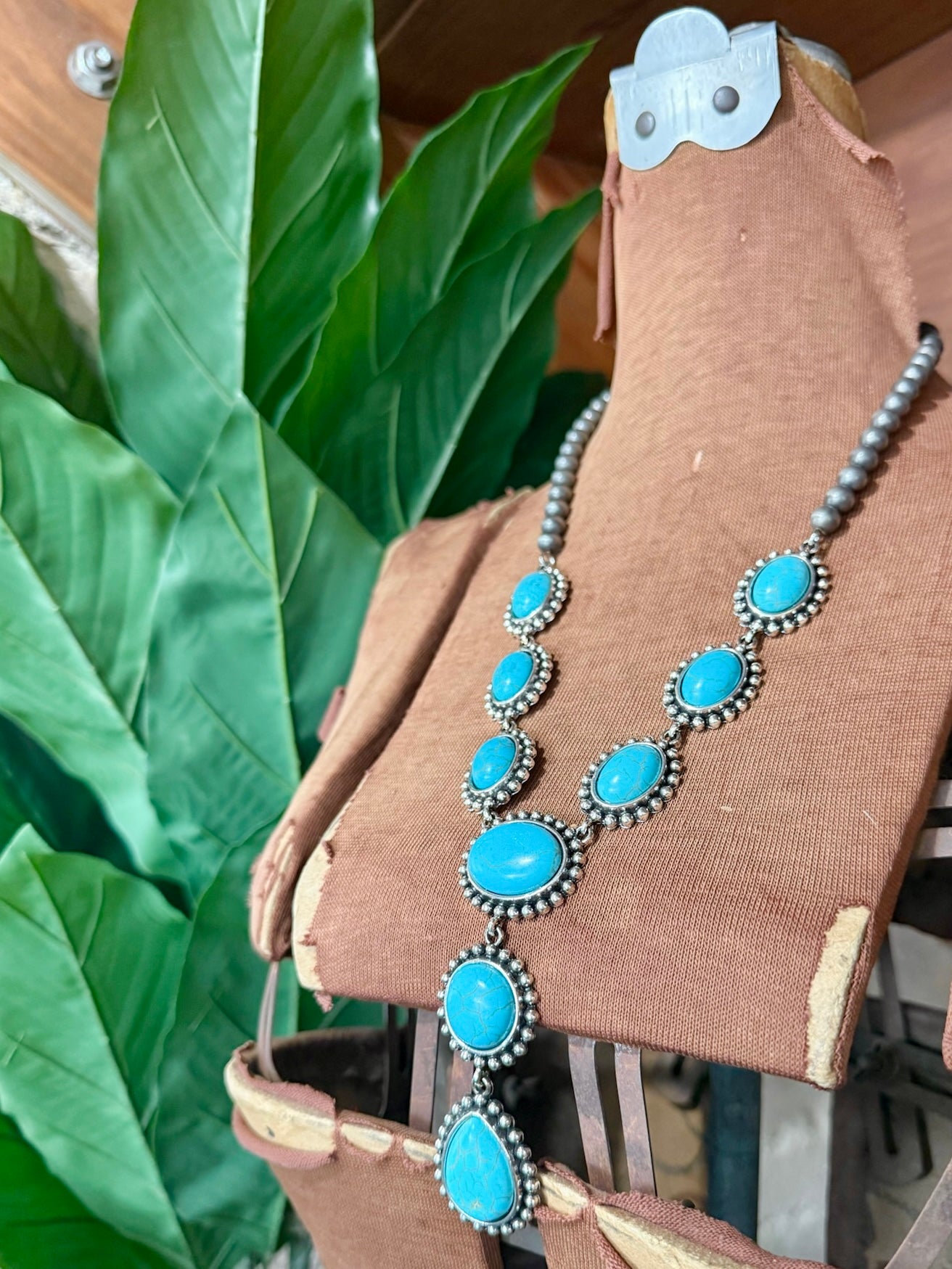 Turquoise Lariat Necklace