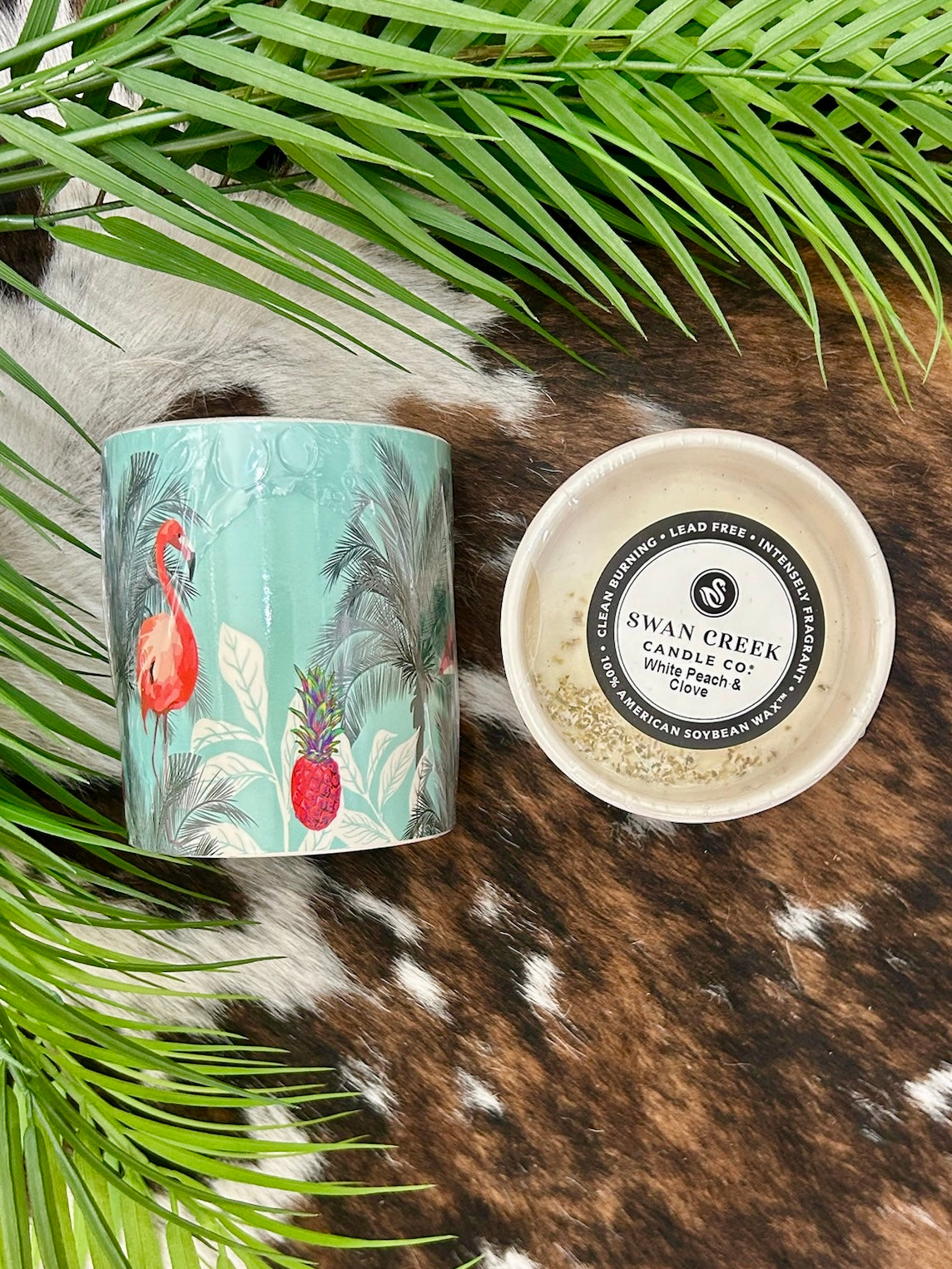 White Peach & Clove Swan Creek Summer Candle