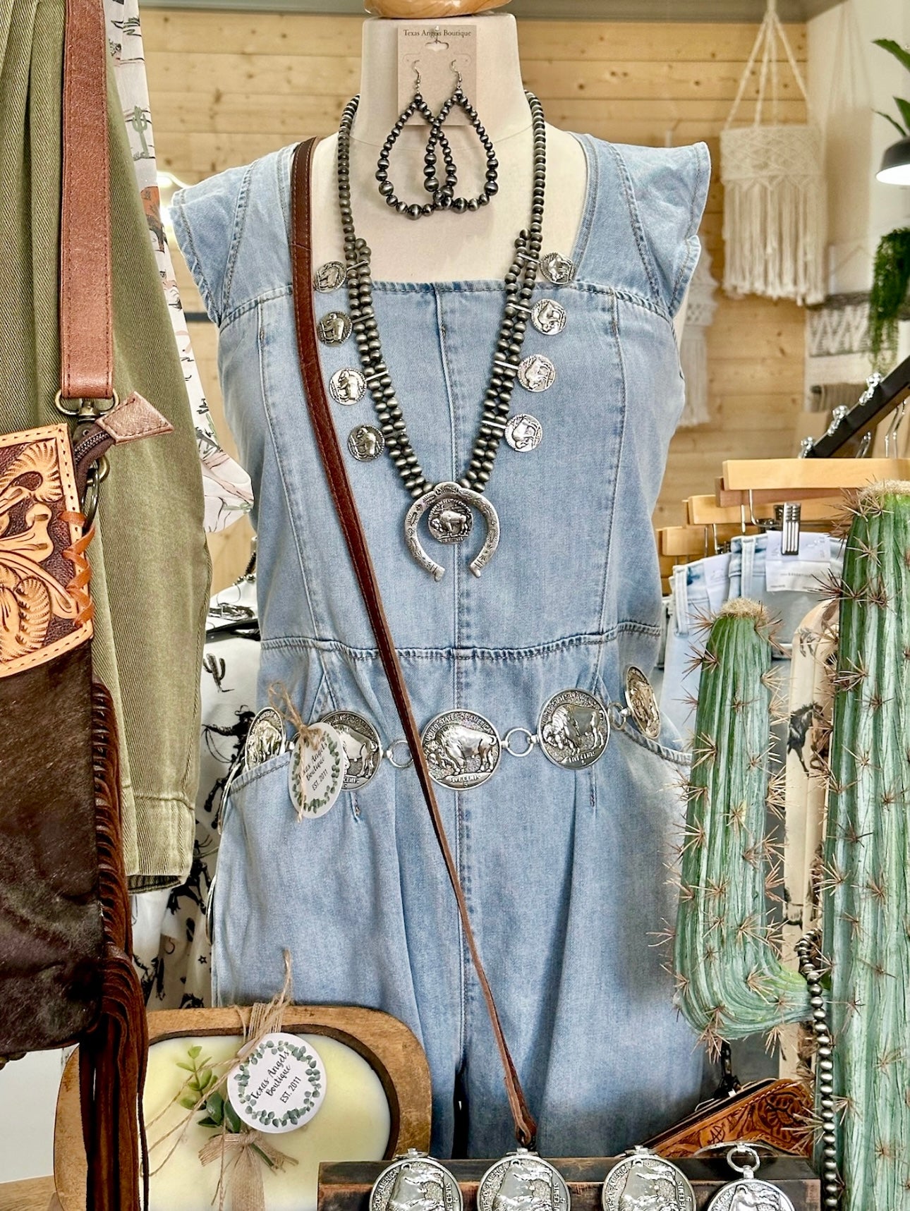 RESTOCK Let’s Get Rowdy Denim Romper