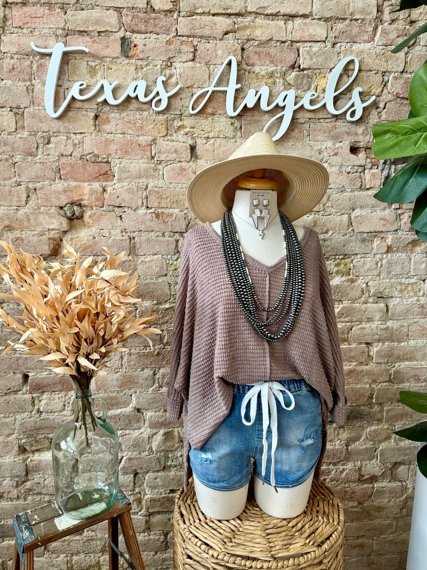 Treat Her Right Mocha Knit Top