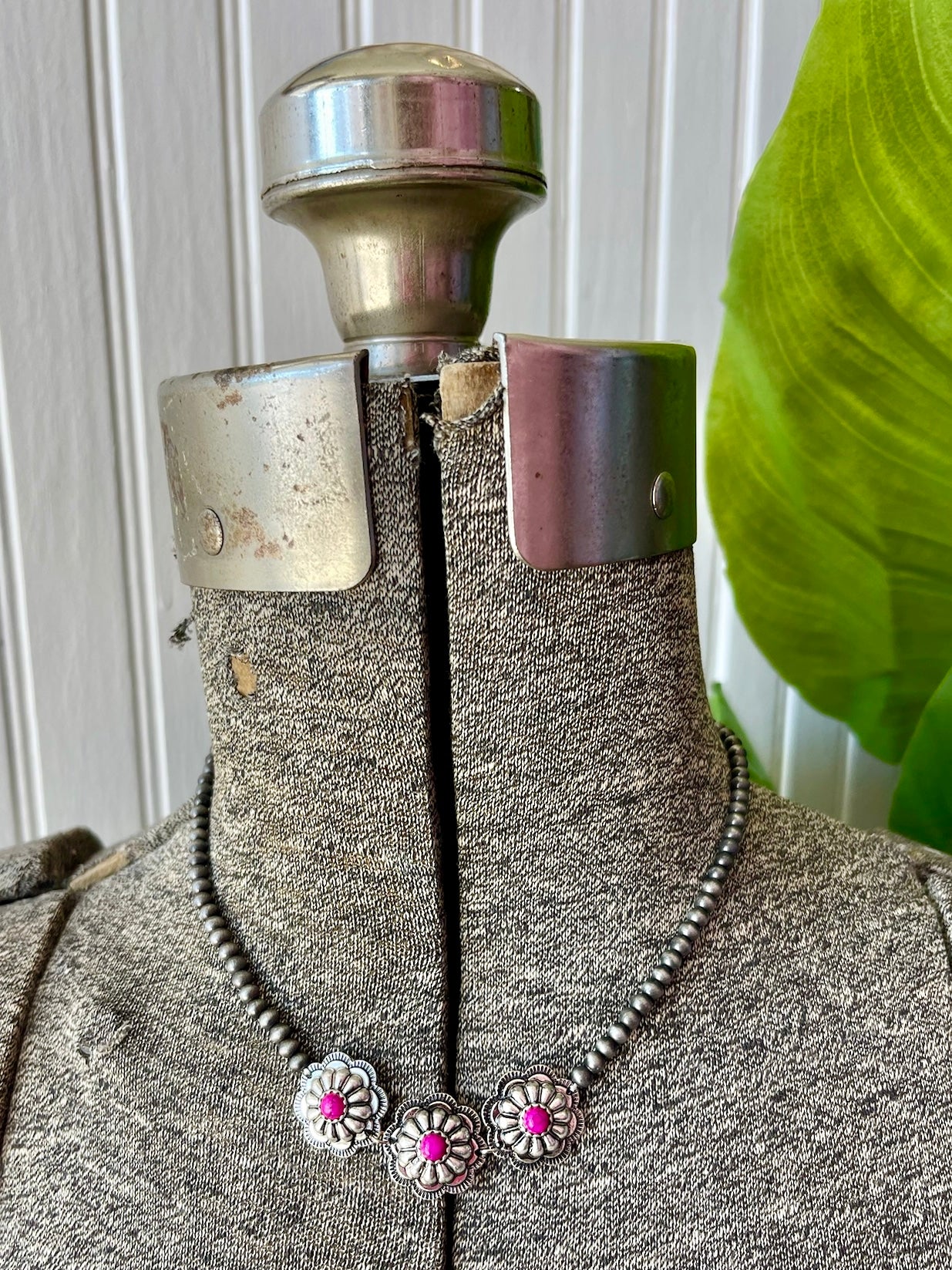 Pink Concho Necklace