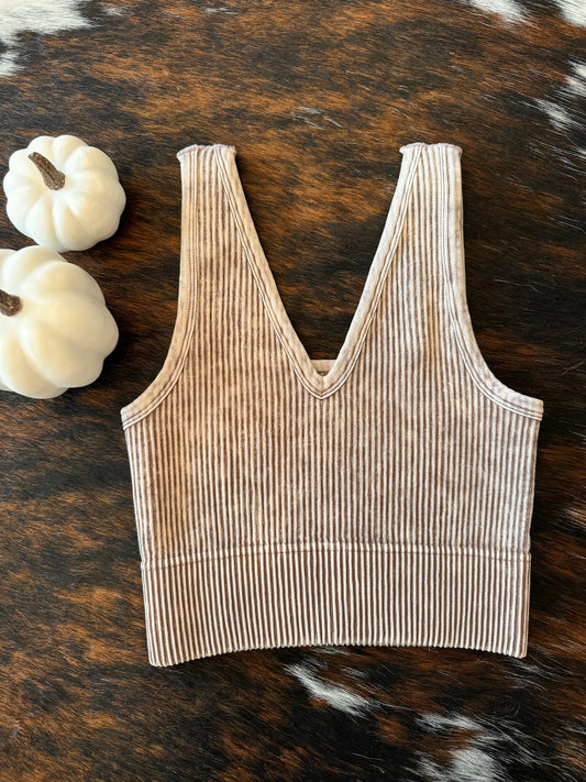 Back At It Mocha Reversible Tank