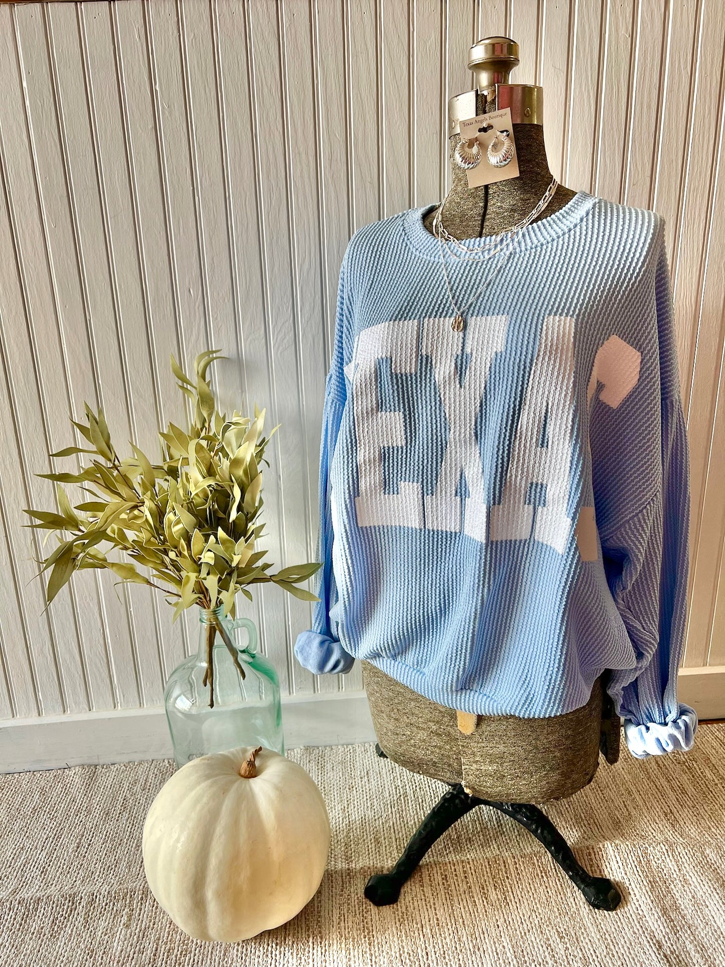 Sky Blue Texas Pullover