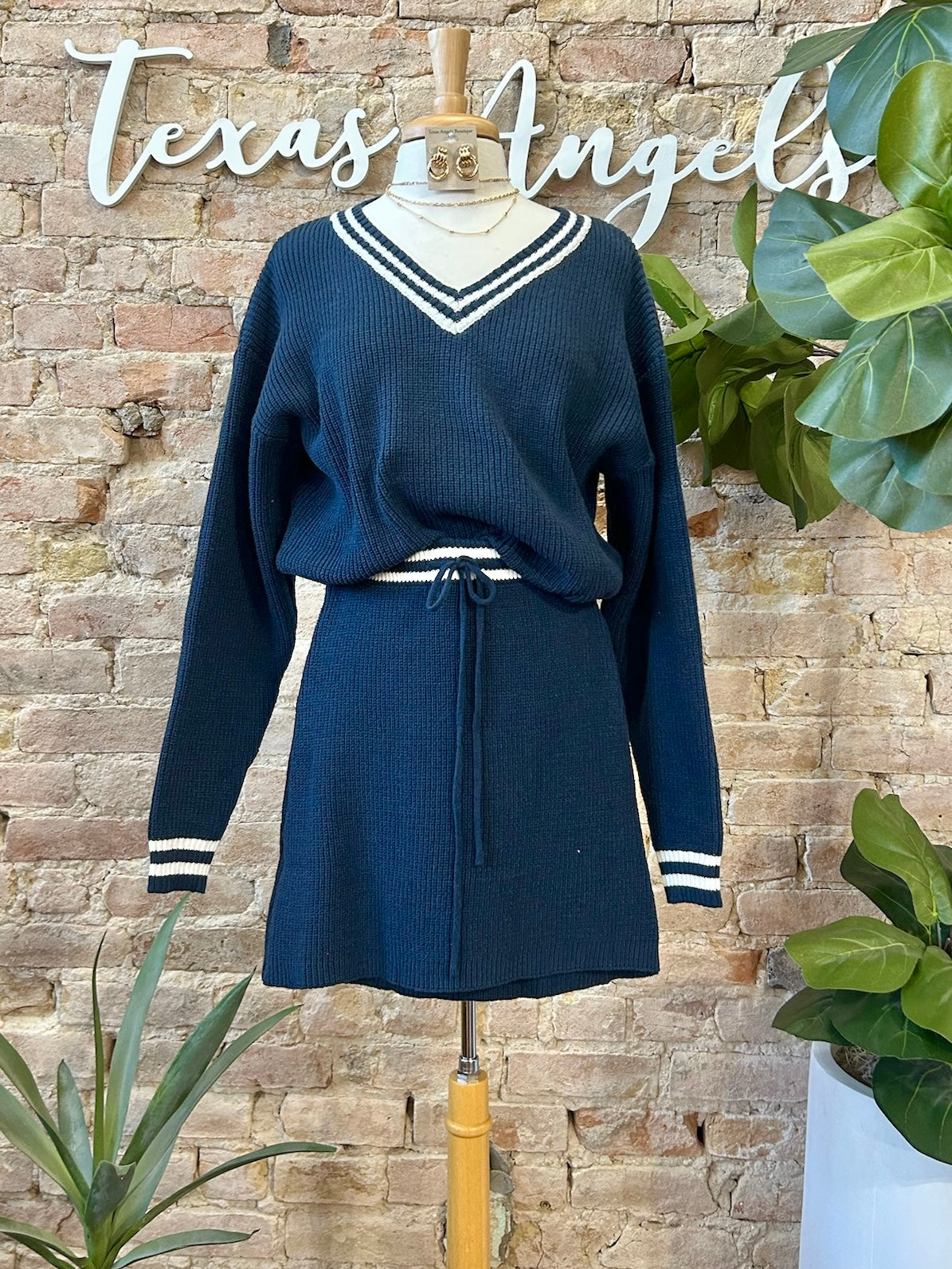 Nautical In Navy Skirt