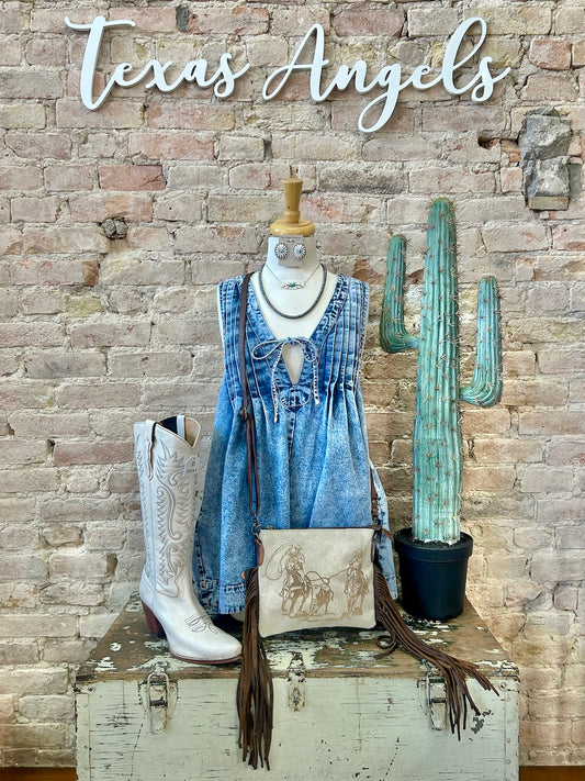 I Remember Everything Ash Wash Denim Romper