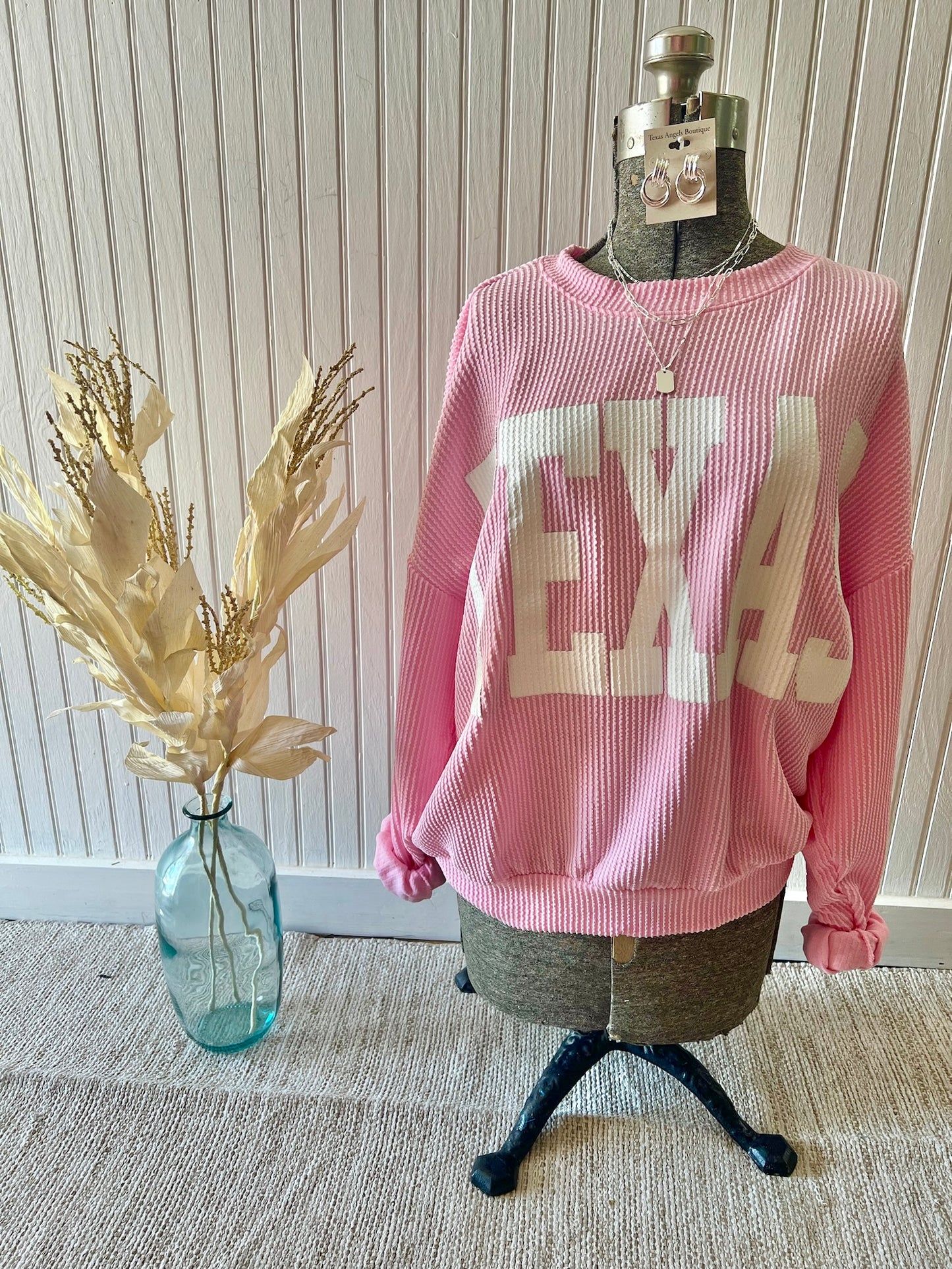 Baby Pink Texas Pullover